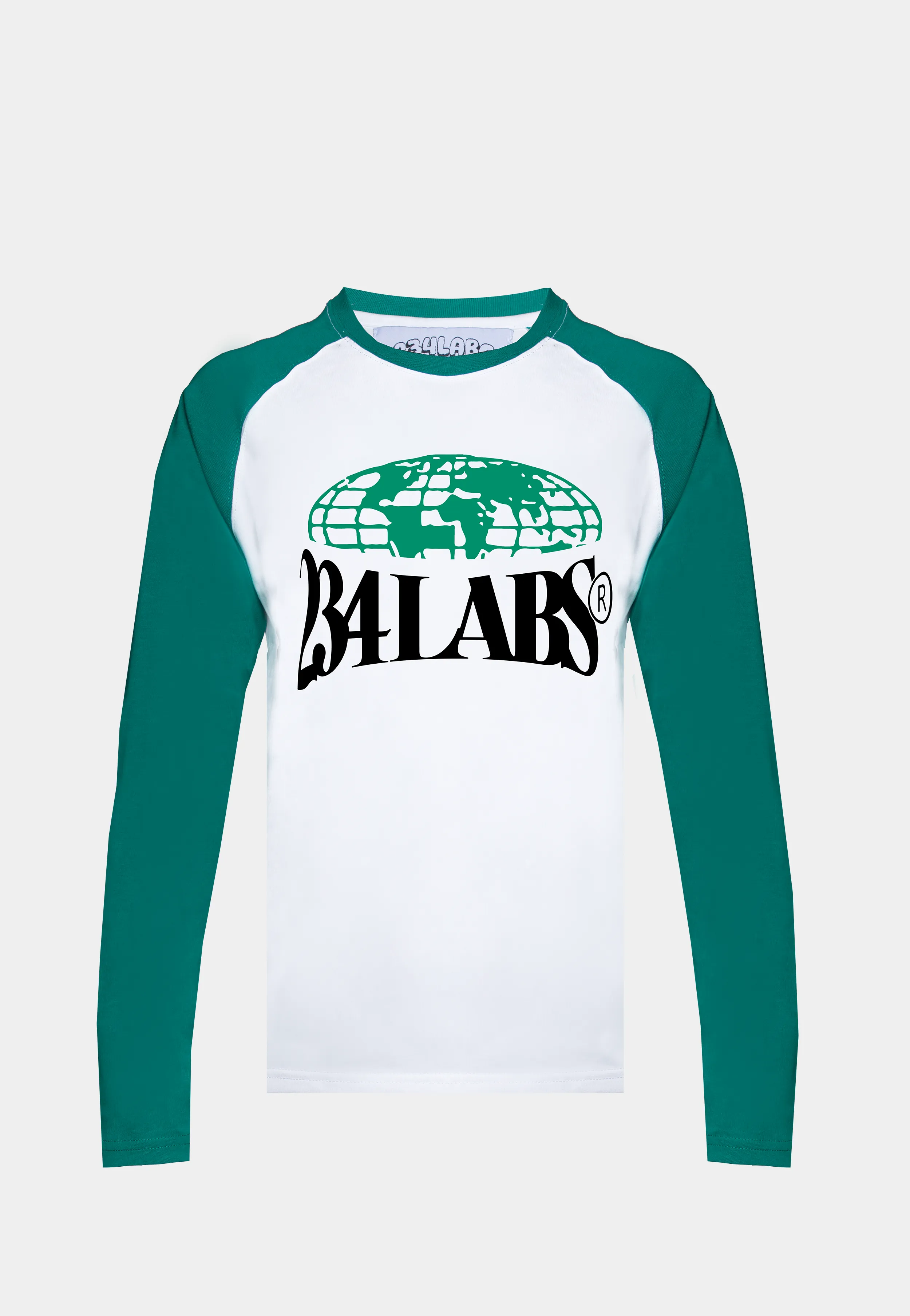 234 Labs Globe Logo Longsleeve T-Shirt White Green