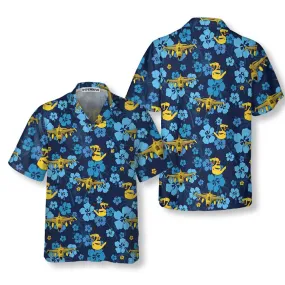311th Fighter Squadron Hibiscus Hawaiian Shirt