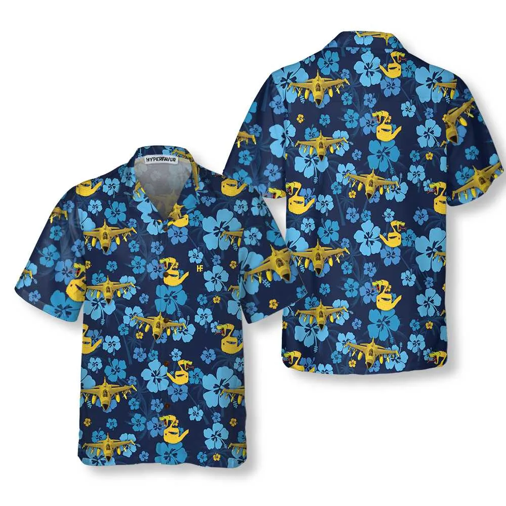 311th Fighter Squadron Hibiscus Hawaiian Shirt