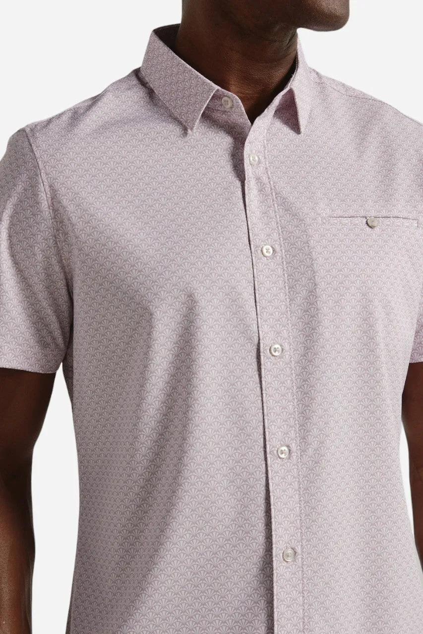 7 Diamonds Ardon Short Sleeve Shirt in Rose