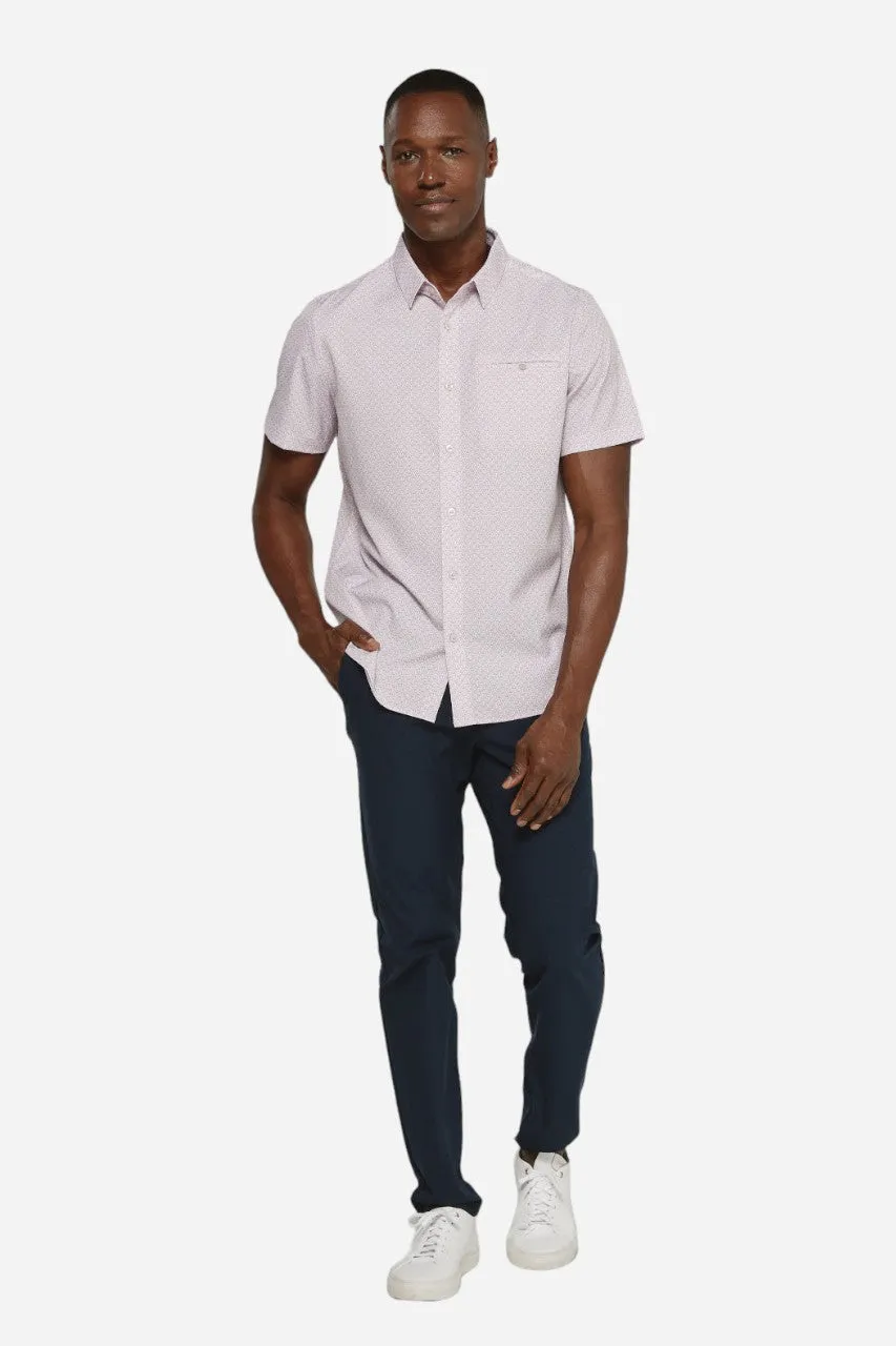 7 Diamonds Ardon Short Sleeve Shirt in Rose
