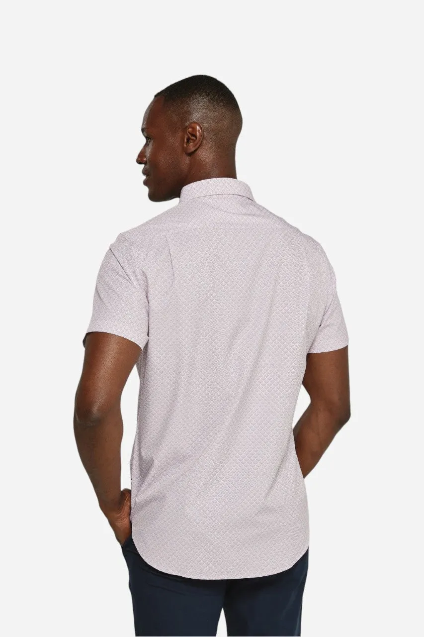 7 Diamonds Ardon Short Sleeve Shirt in Rose