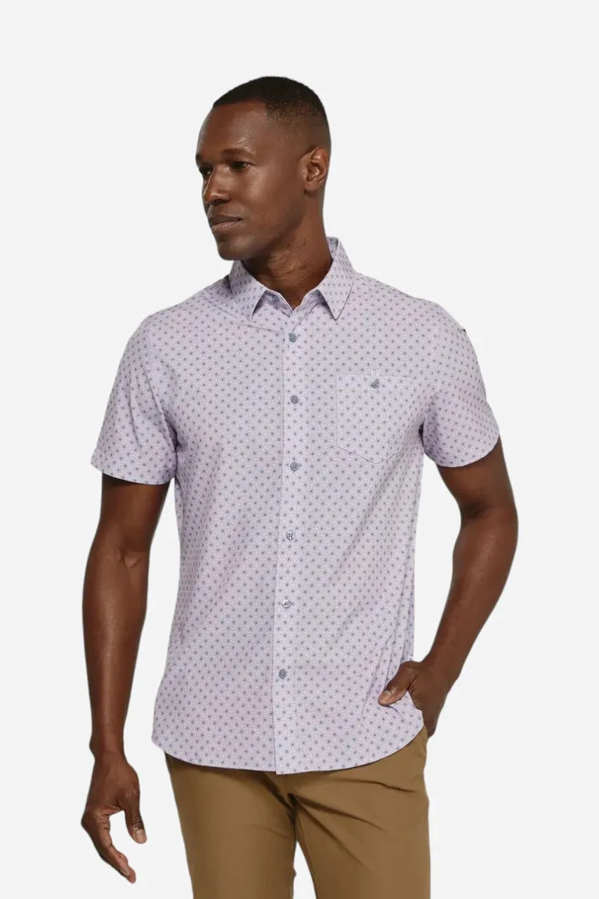 7 Diamonds Eldon Short Sleeve Shirt in Dusty Mauve