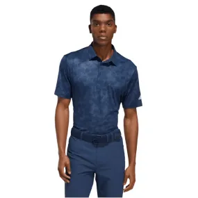 Adidas Prisma-Print Polo Shirt - Navy