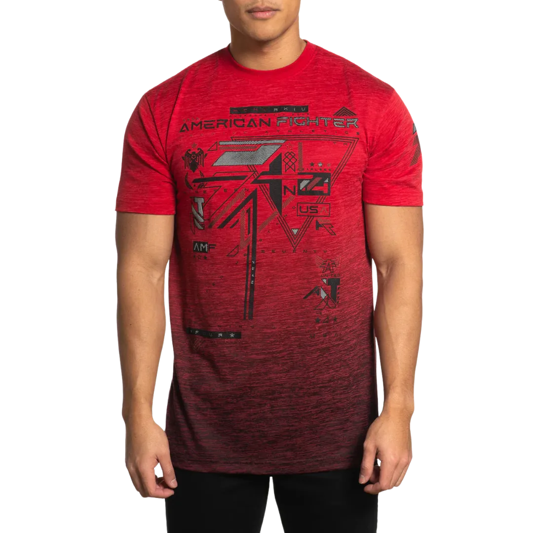 American Fighter Men's Red Cranford T-shirt