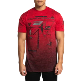 American Fighter Men's Red Cranford T-shirt