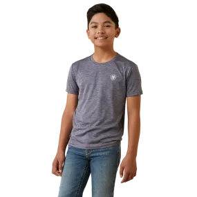 Ariat Boy's Charger Seal Graystone Short Sleeve Shirt