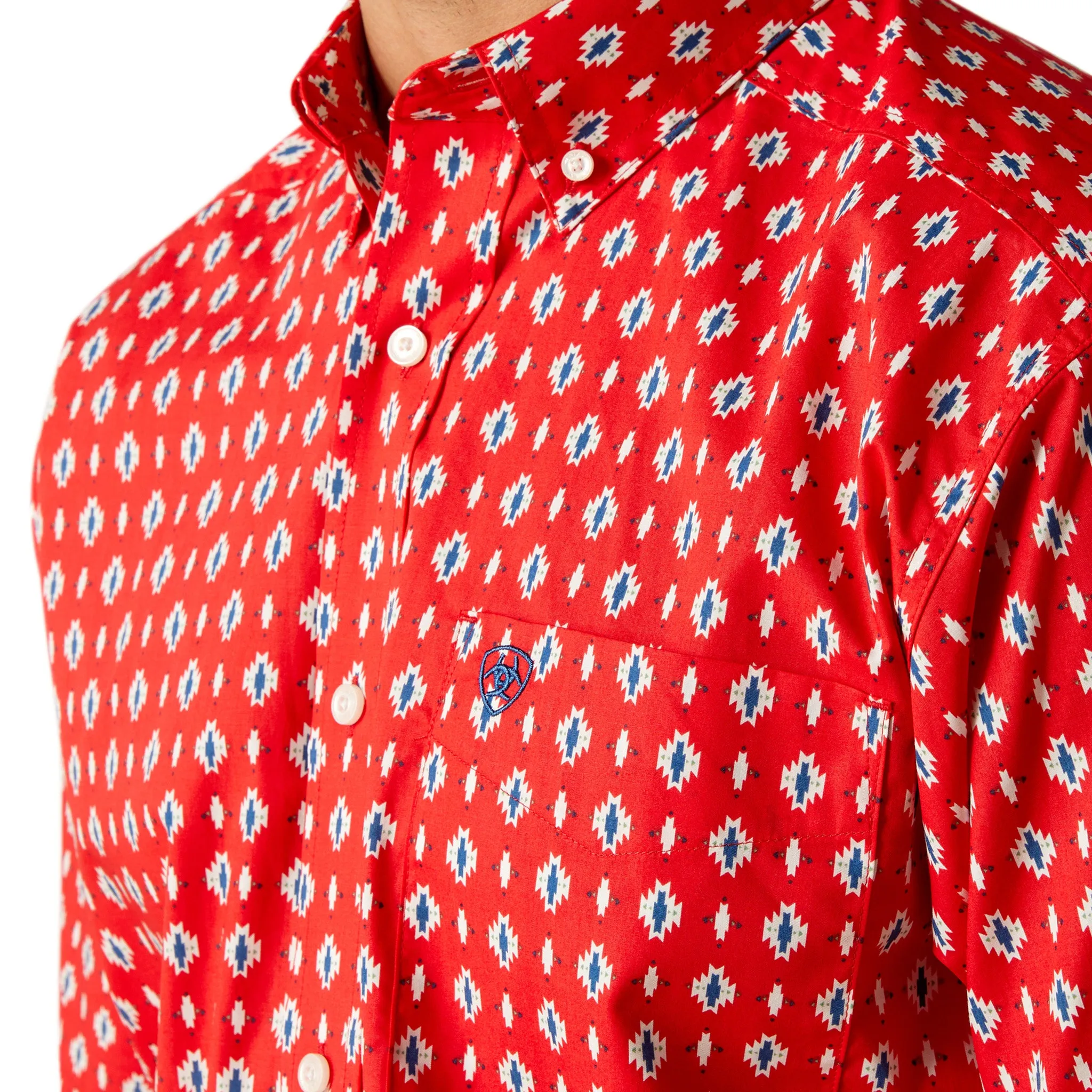 Ariat Men's Classic Fit Decker Short Sleeve Aztec Print