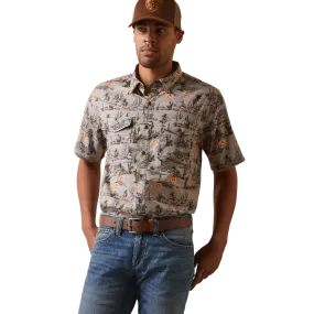 Ariat Men's Dove Desert Scape Ventek Fitted Shirt