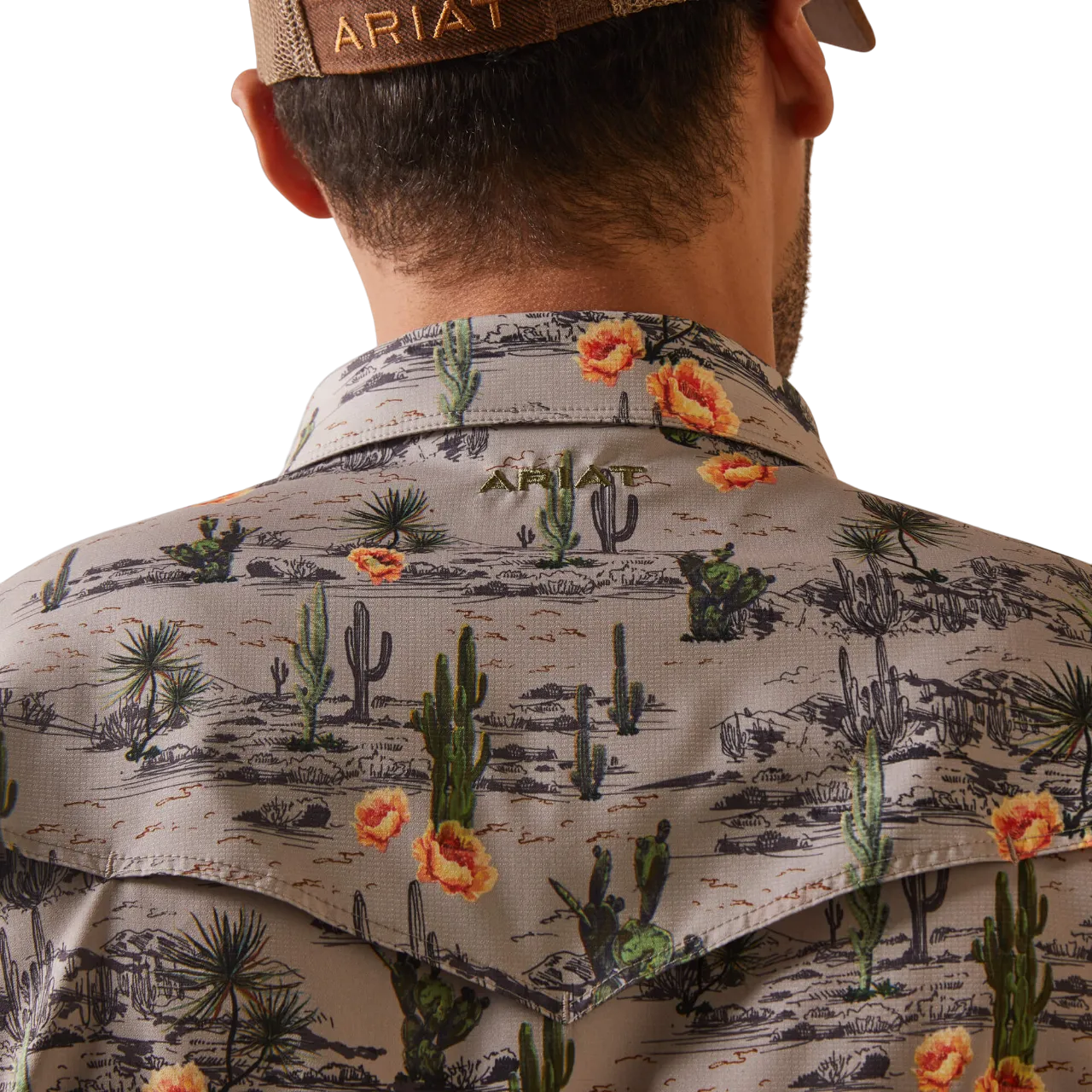 Ariat Men's Dove Desert Scape Ventek Fitted Shirt