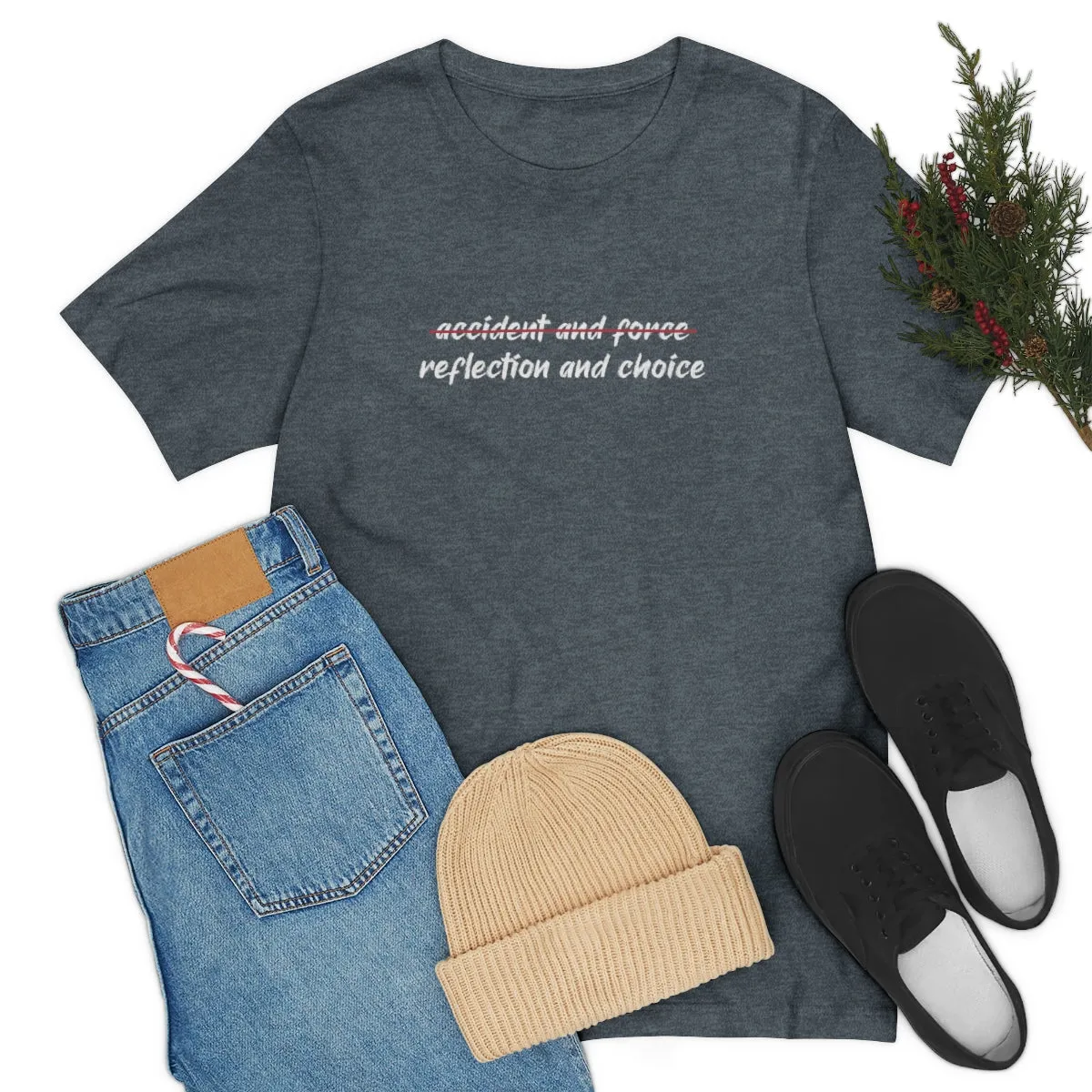 Ashbrook Reflection and Choice Unisex Jersey Short Sleeve Tee