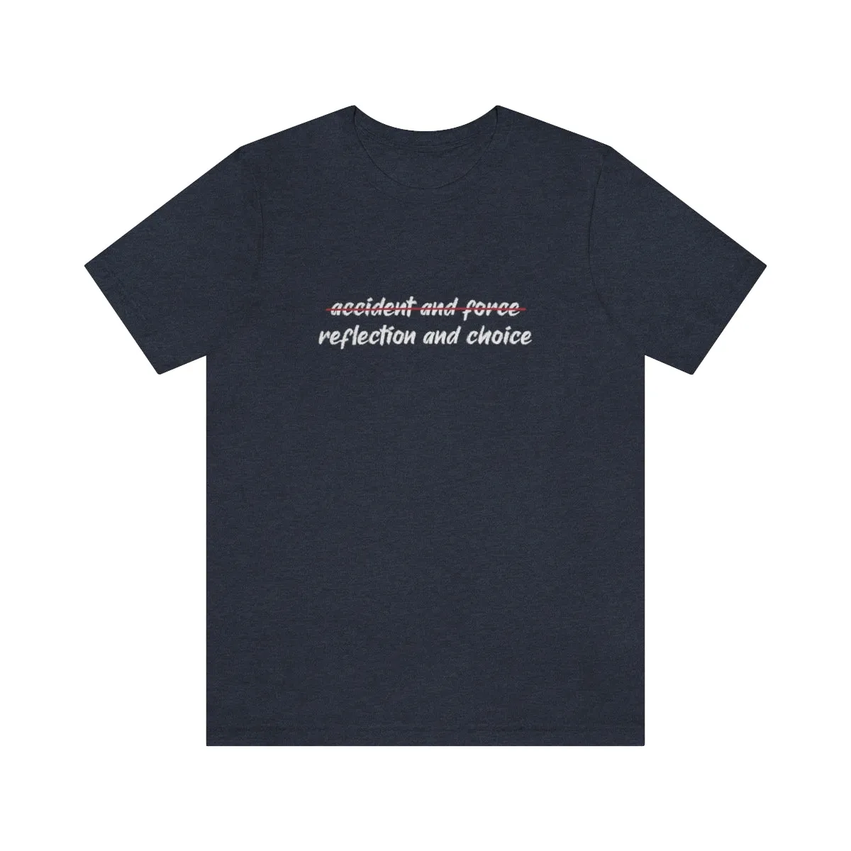 Ashbrook Reflection and Choice Unisex Jersey Short Sleeve Tee