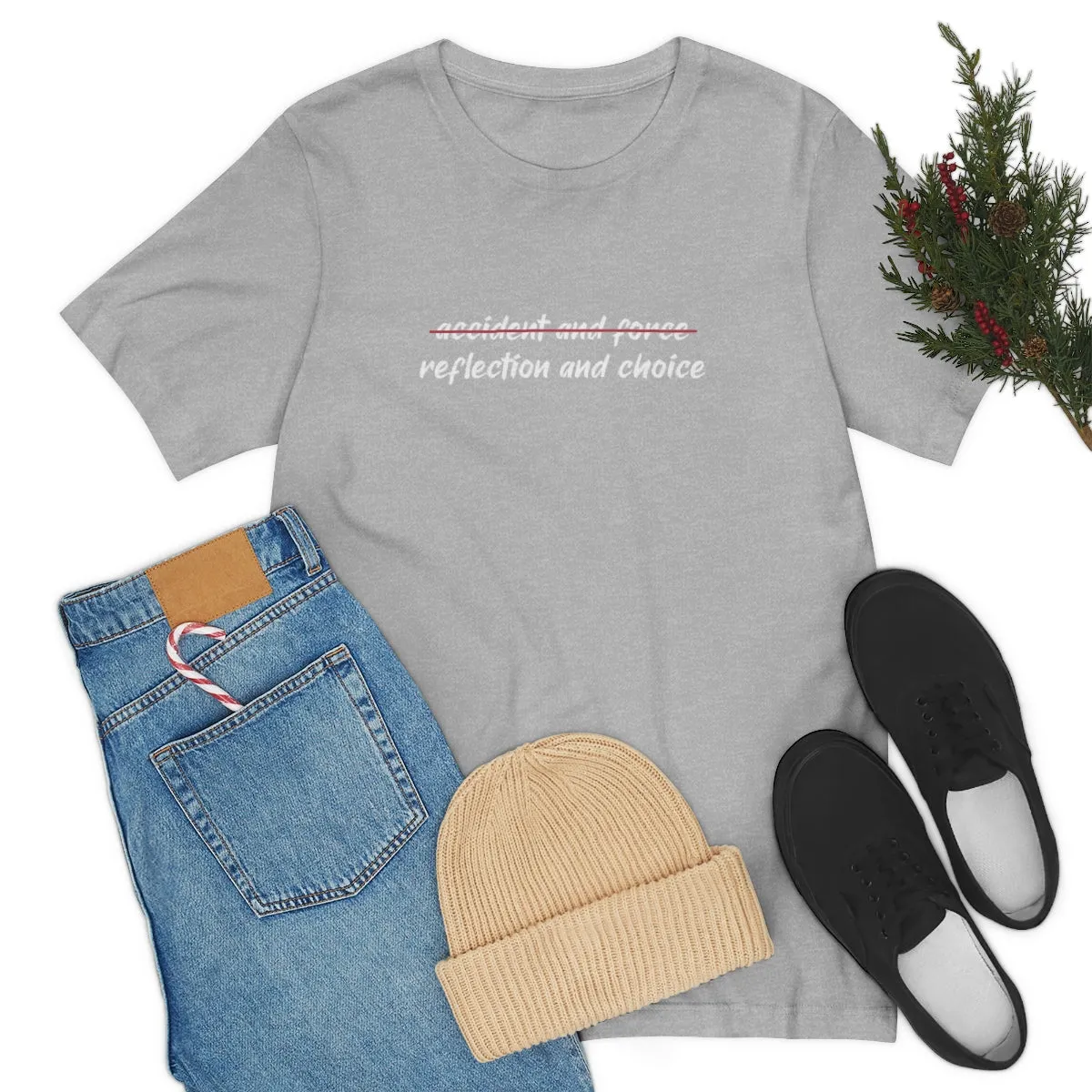 Ashbrook Reflection and Choice Unisex Jersey Short Sleeve Tee