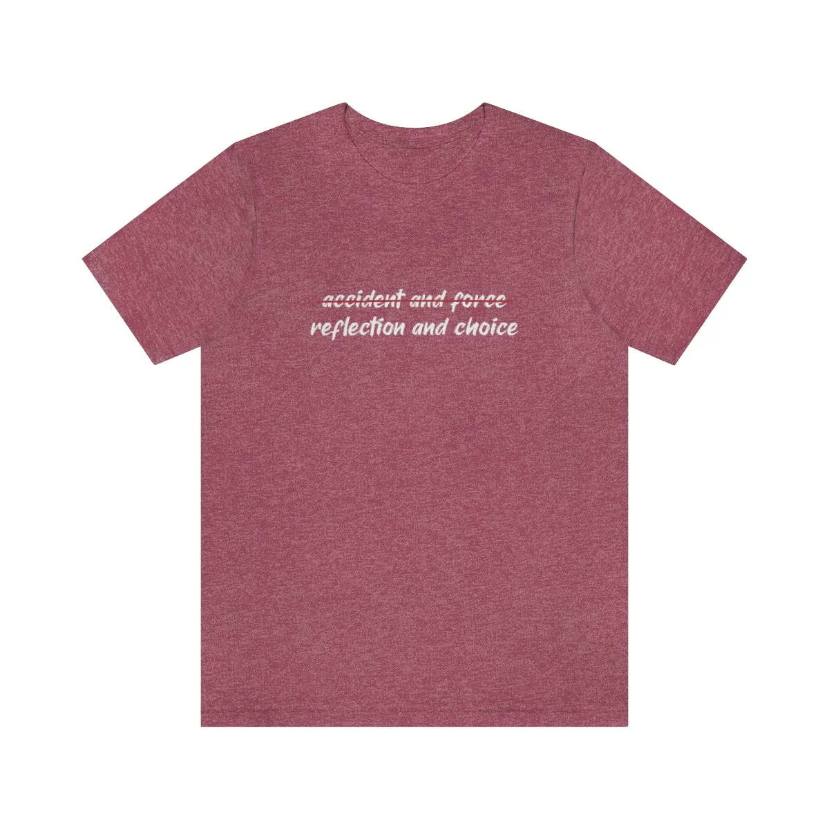 Ashbrook Reflection and Choice Unisex Jersey Short Sleeve Tee