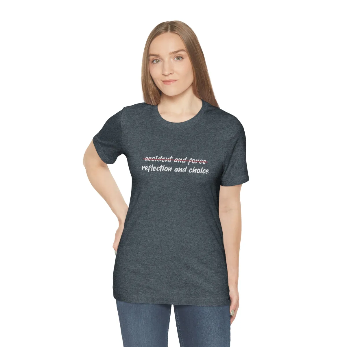Ashbrook Reflection and Choice Unisex Jersey Short Sleeve Tee