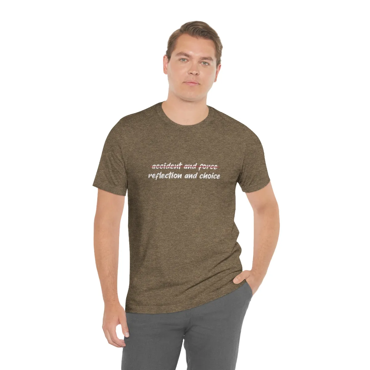 Ashbrook Reflection and Choice Unisex Jersey Short Sleeve Tee