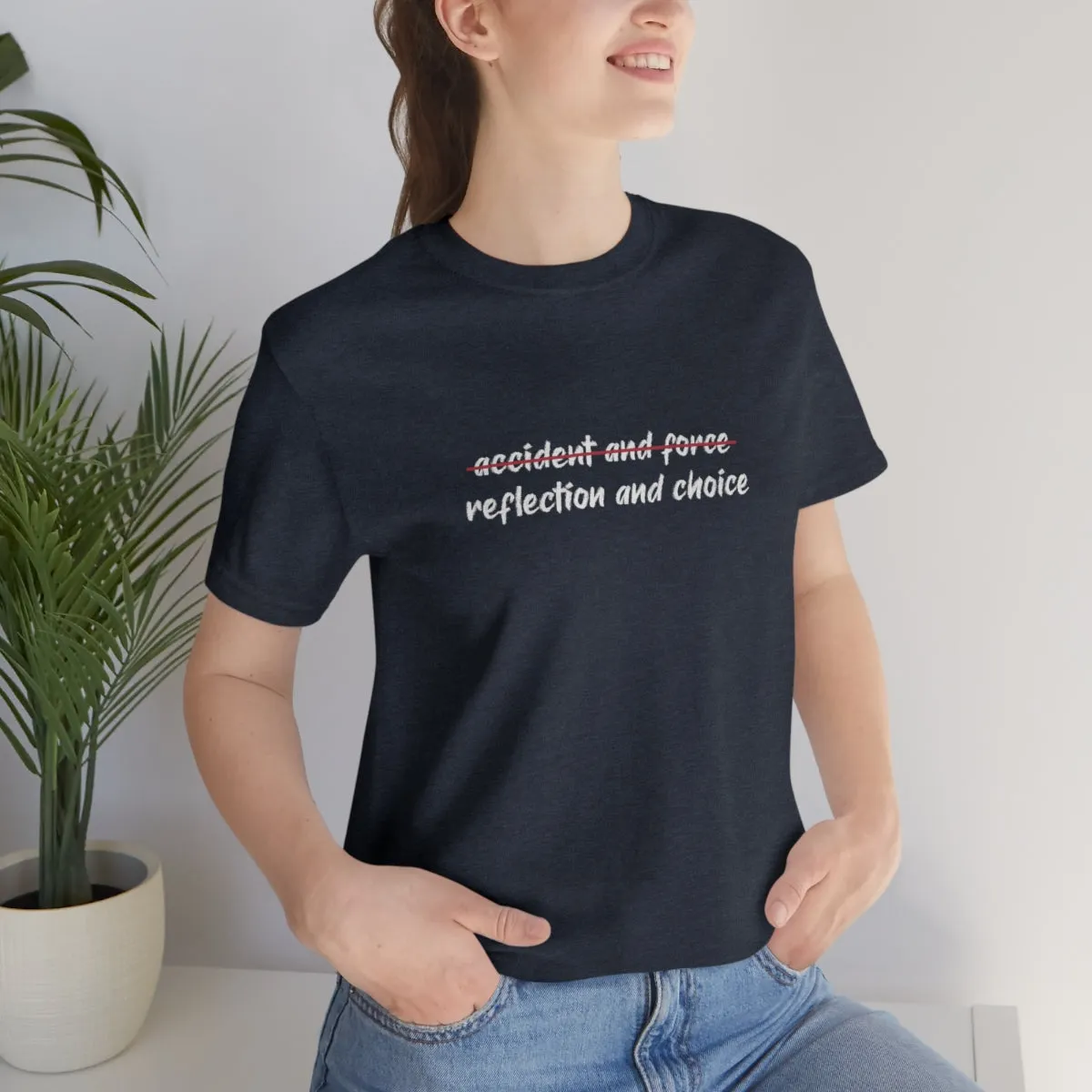 Ashbrook Reflection and Choice Unisex Jersey Short Sleeve Tee