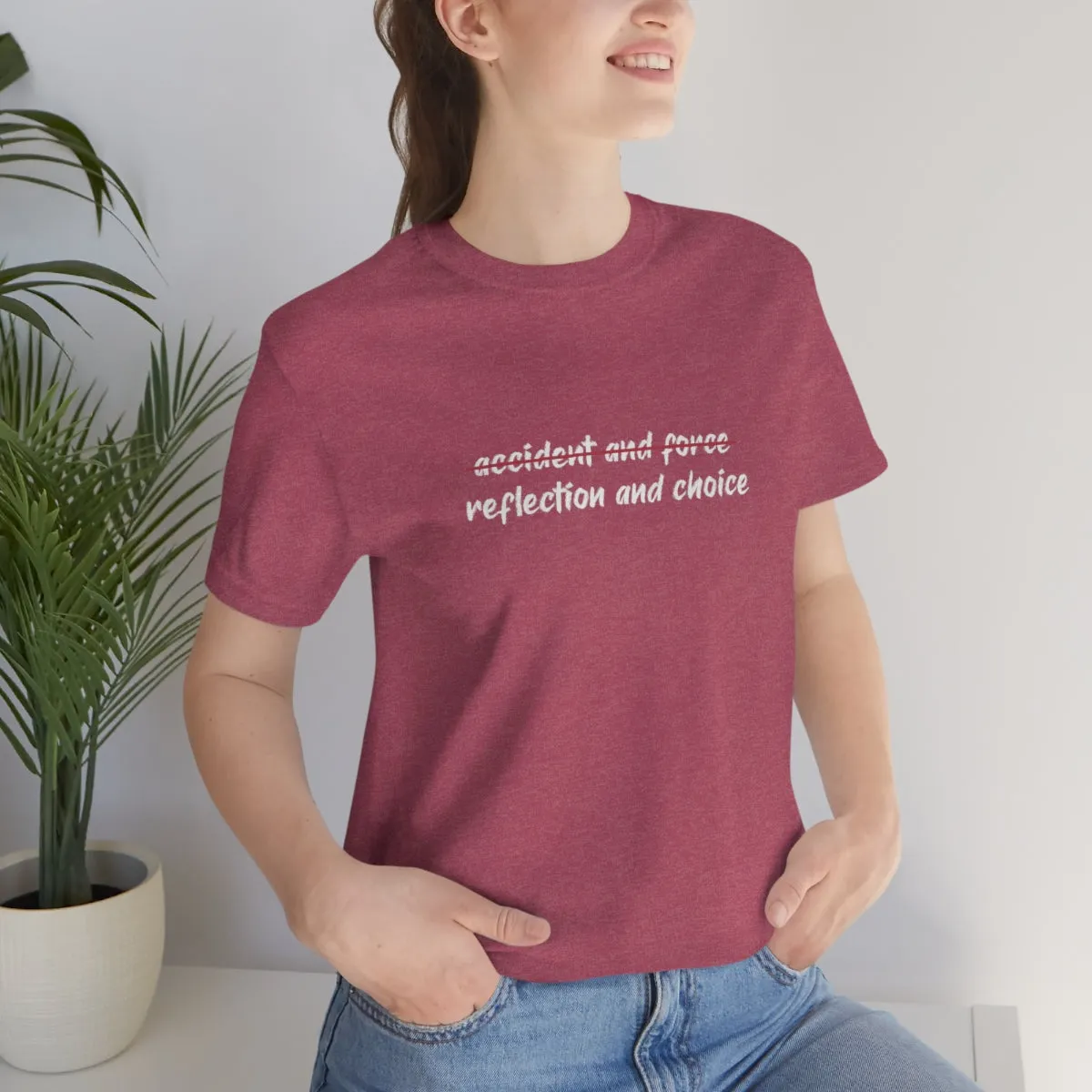 Ashbrook Reflection and Choice Unisex Jersey Short Sleeve Tee
