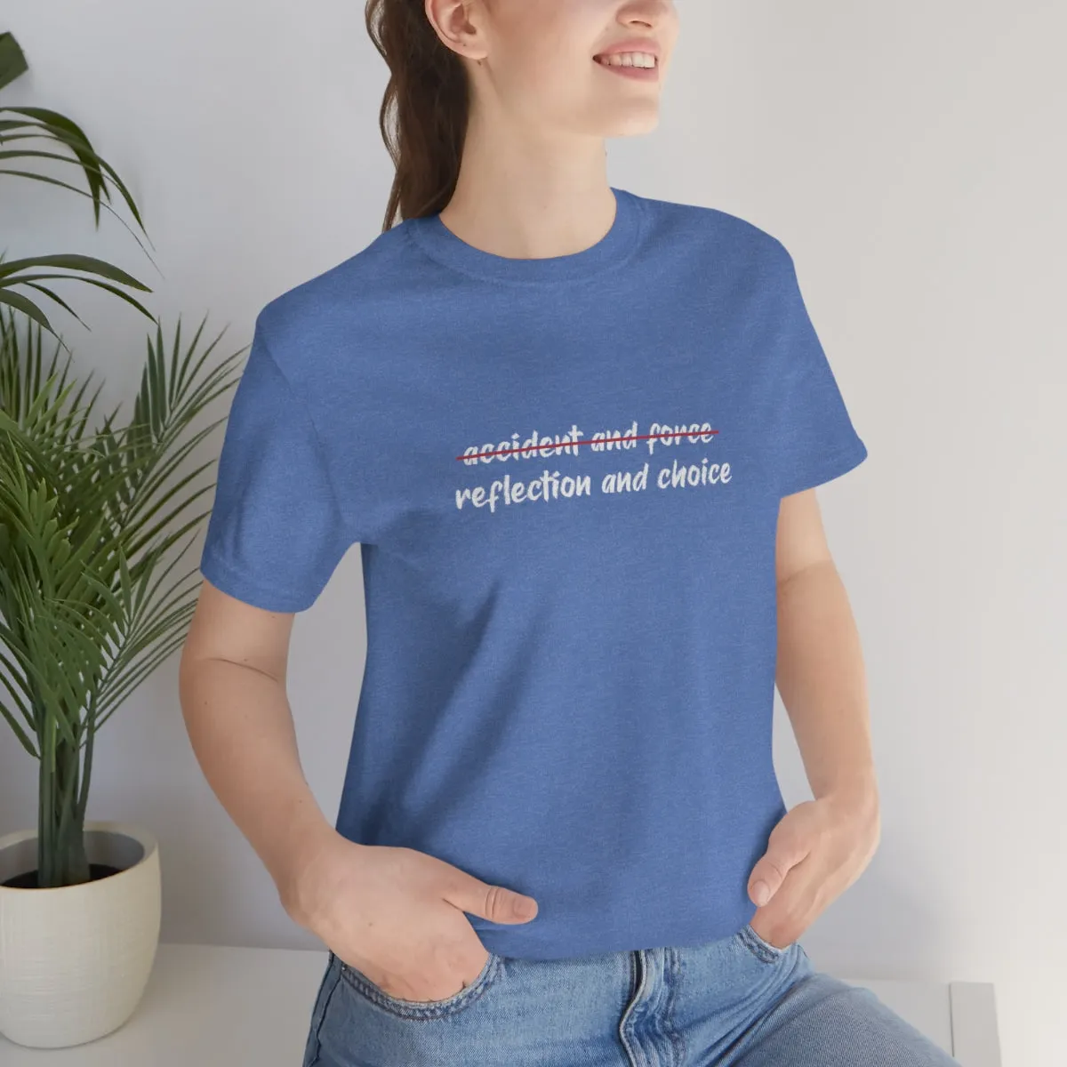 Ashbrook Reflection and Choice Unisex Jersey Short Sleeve Tee