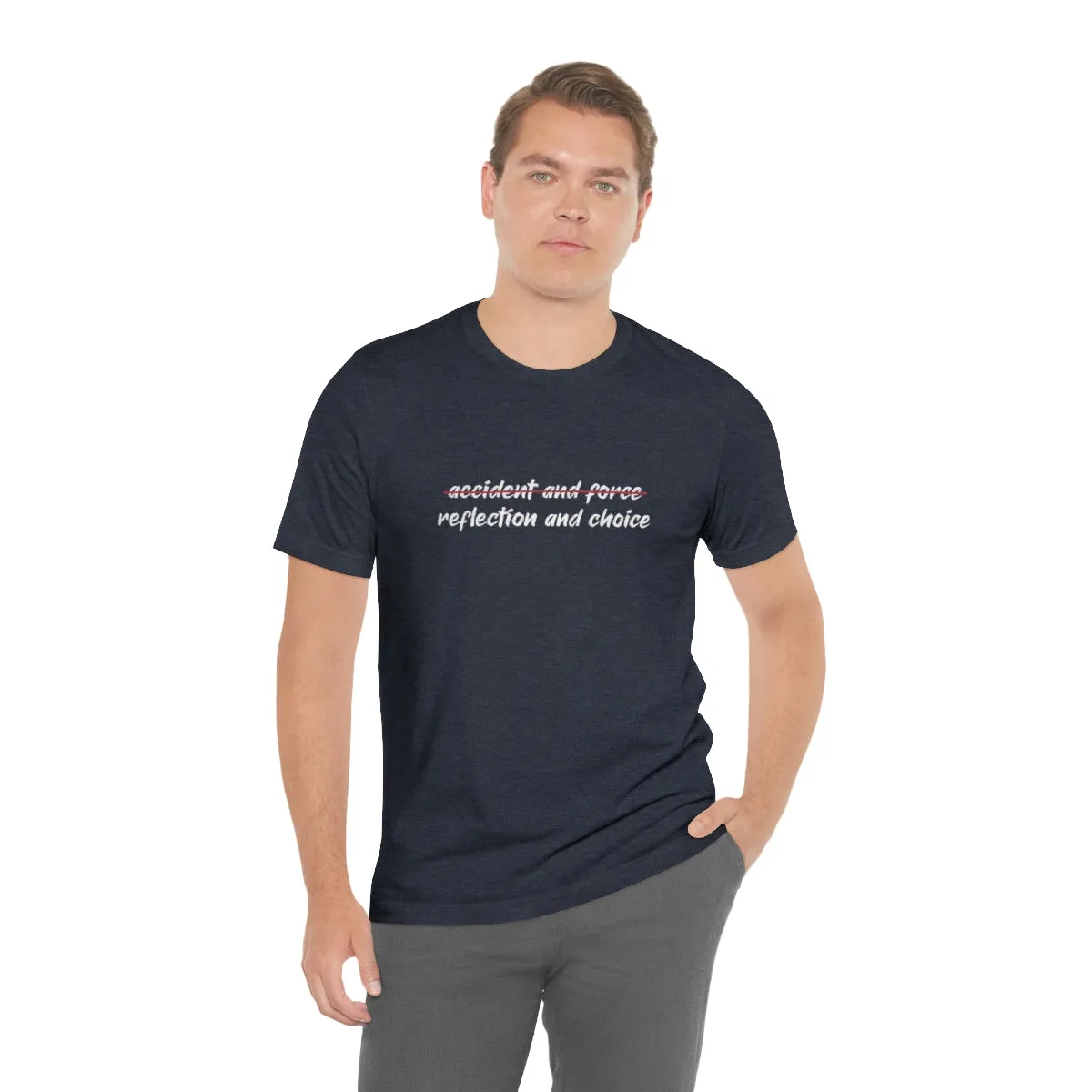 Ashbrook Reflection and Choice Unisex Jersey Short Sleeve Tee