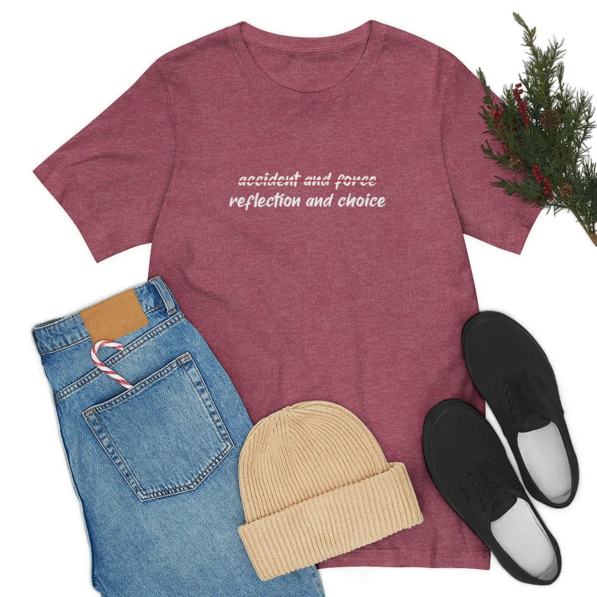 Ashbrook Reflection and Choice Unisex Jersey Short Sleeve Tee