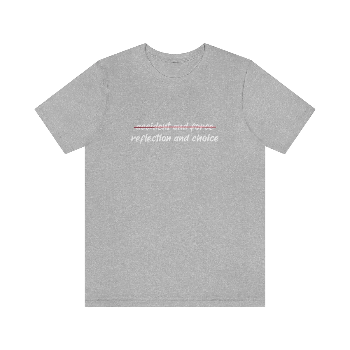 Ashbrook Reflection and Choice Unisex Jersey Short Sleeve Tee