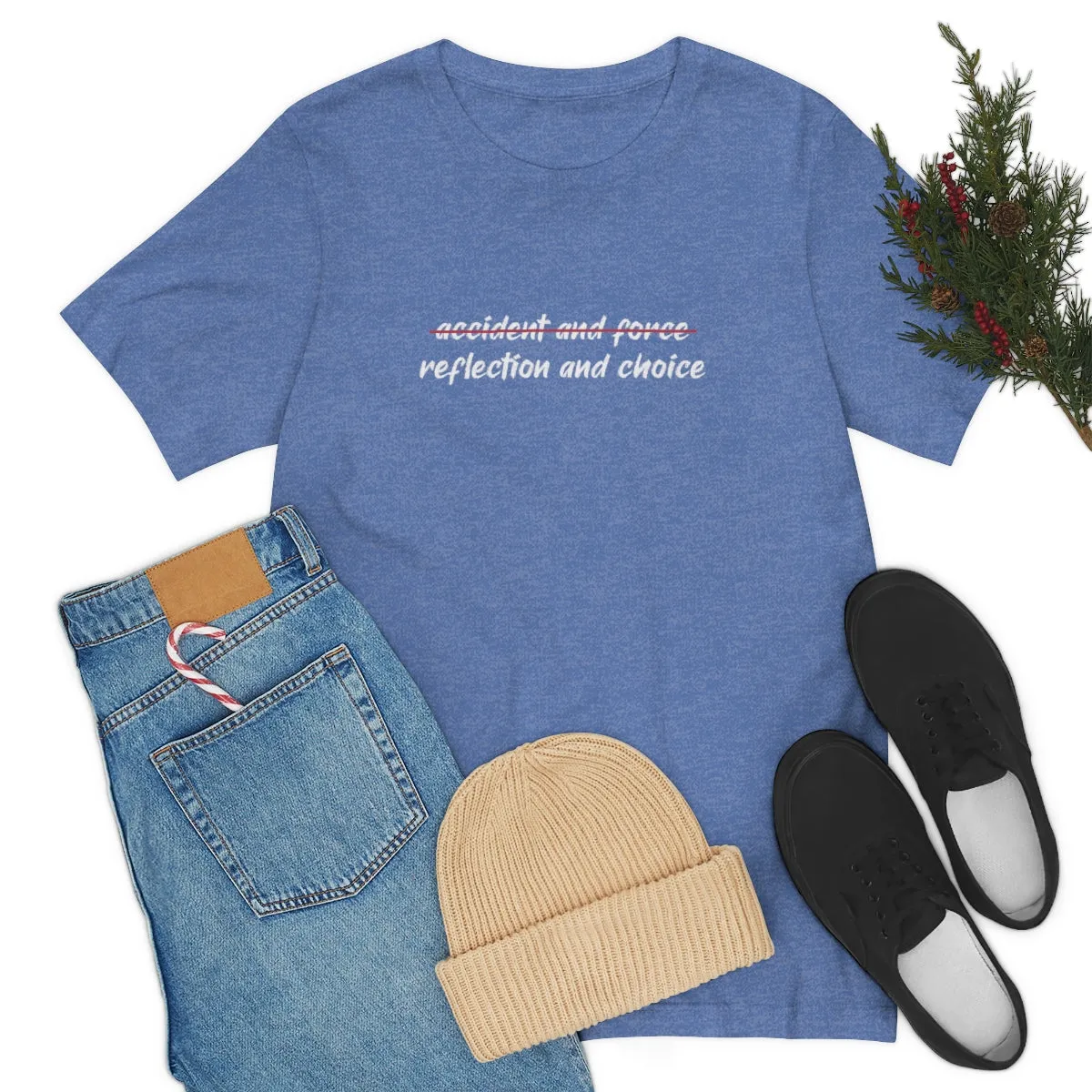 Ashbrook Reflection and Choice Unisex Jersey Short Sleeve Tee