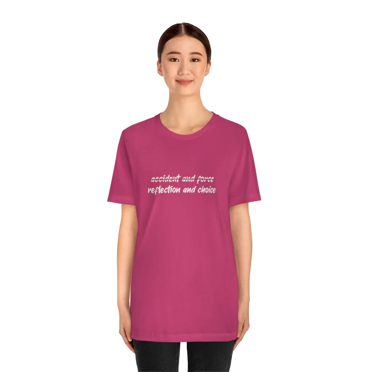 Ashbrook Reflection and Choice Unisex Jersey Short Sleeve Tee