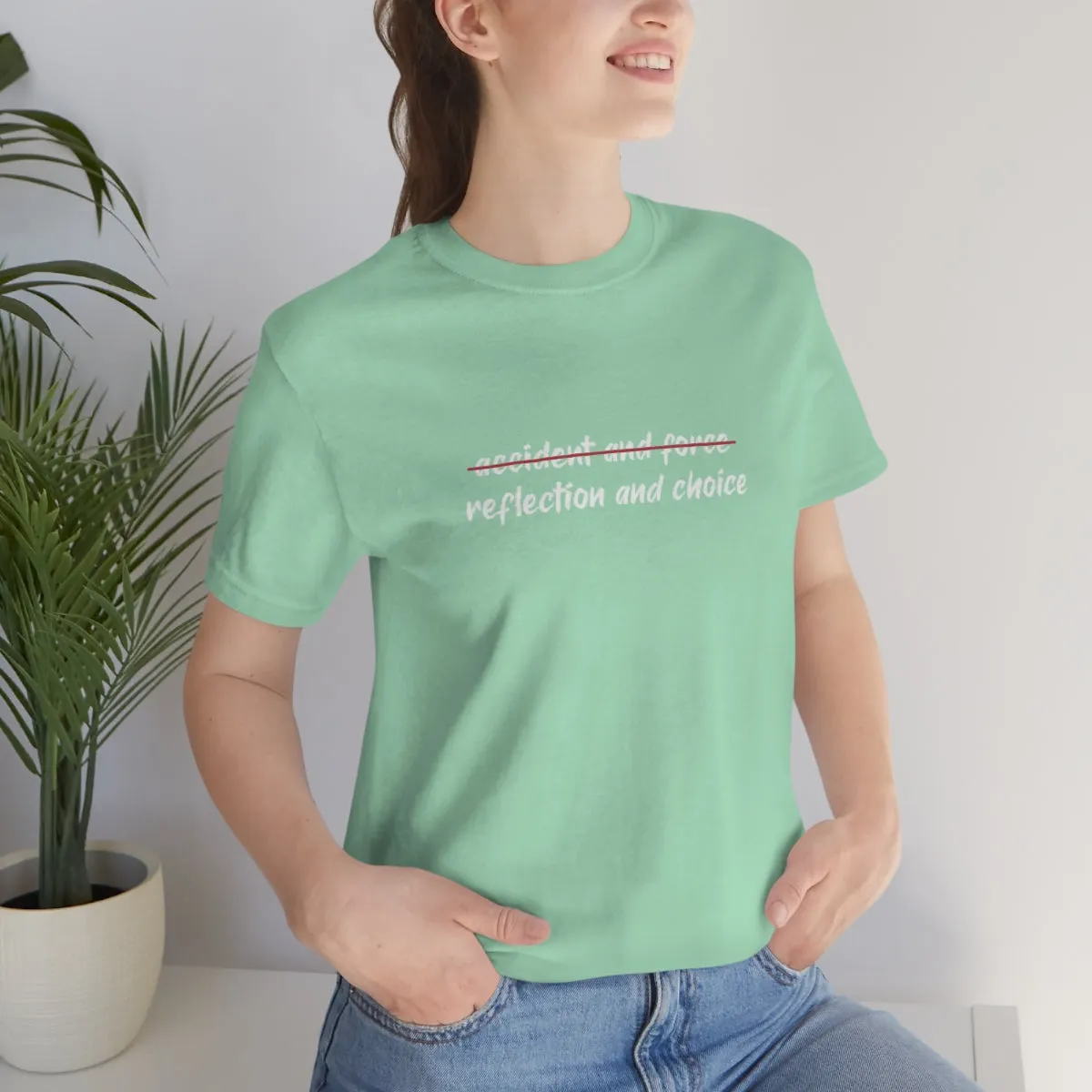 Ashbrook Reflection and Choice Unisex Jersey Short Sleeve Tee