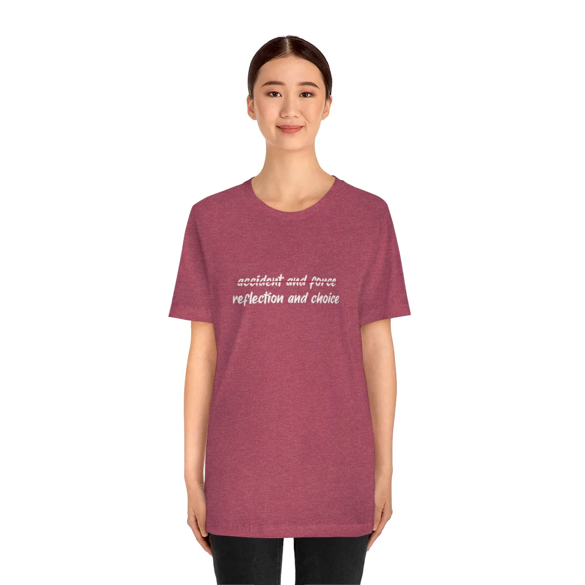 Ashbrook Reflection and Choice Unisex Jersey Short Sleeve Tee