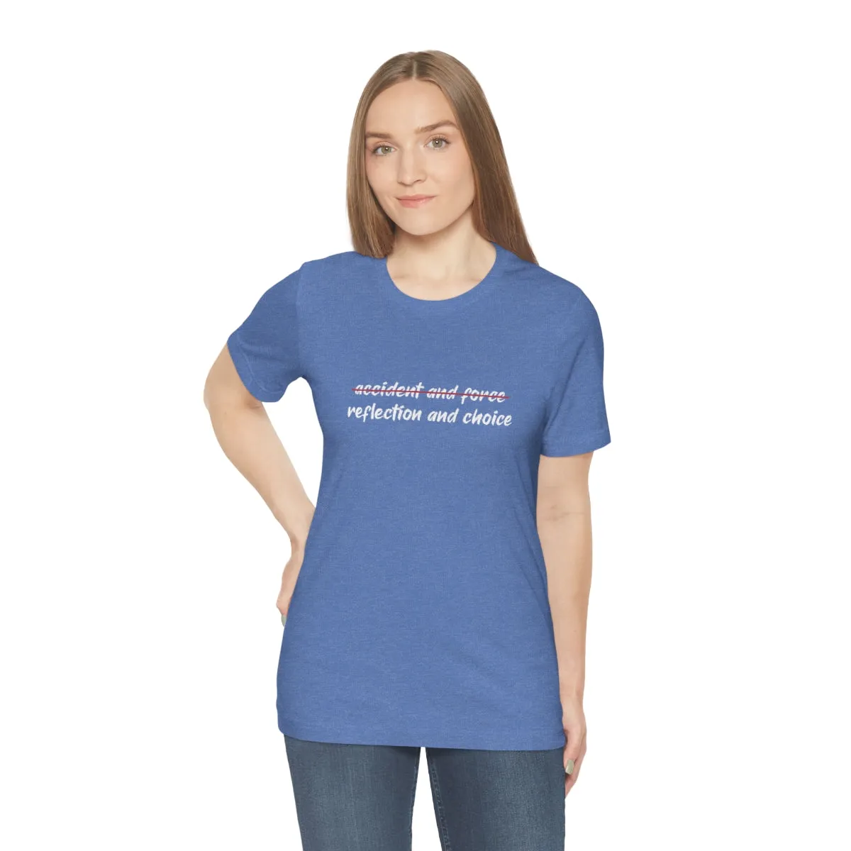Ashbrook Reflection and Choice Unisex Jersey Short Sleeve Tee