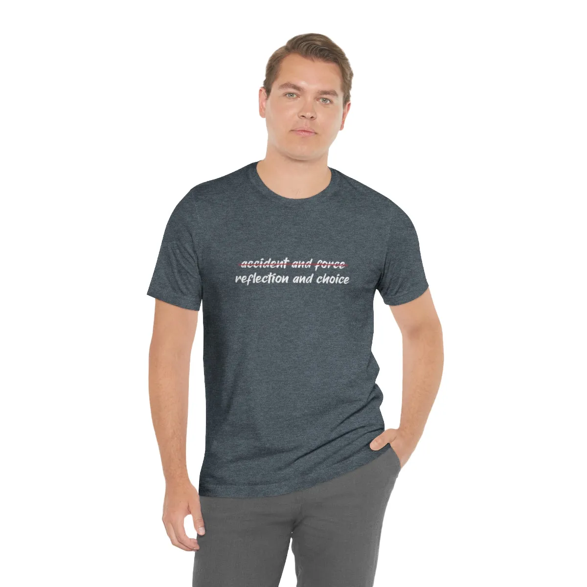 Ashbrook Reflection and Choice Unisex Jersey Short Sleeve Tee