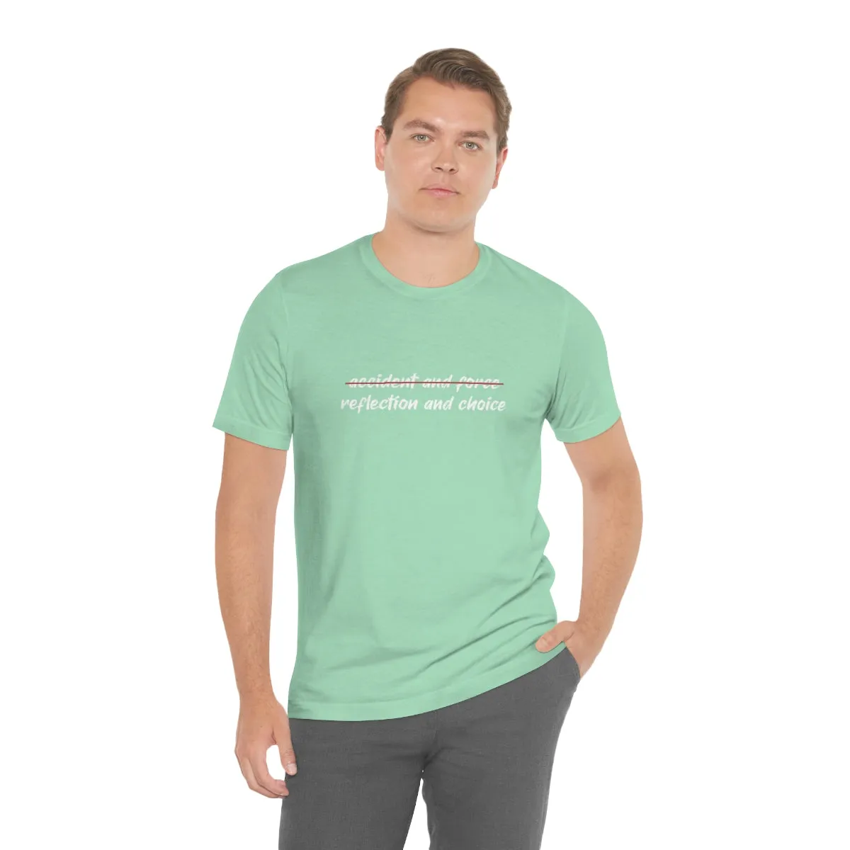 Ashbrook Reflection and Choice Unisex Jersey Short Sleeve Tee