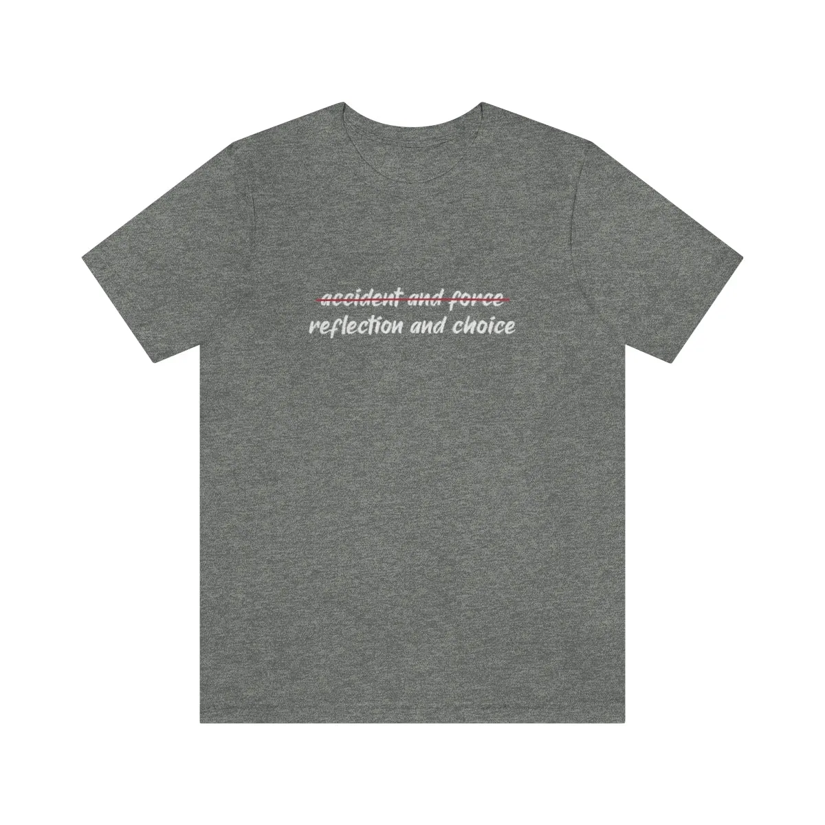 Ashbrook Reflection and Choice Unisex Jersey Short Sleeve Tee
