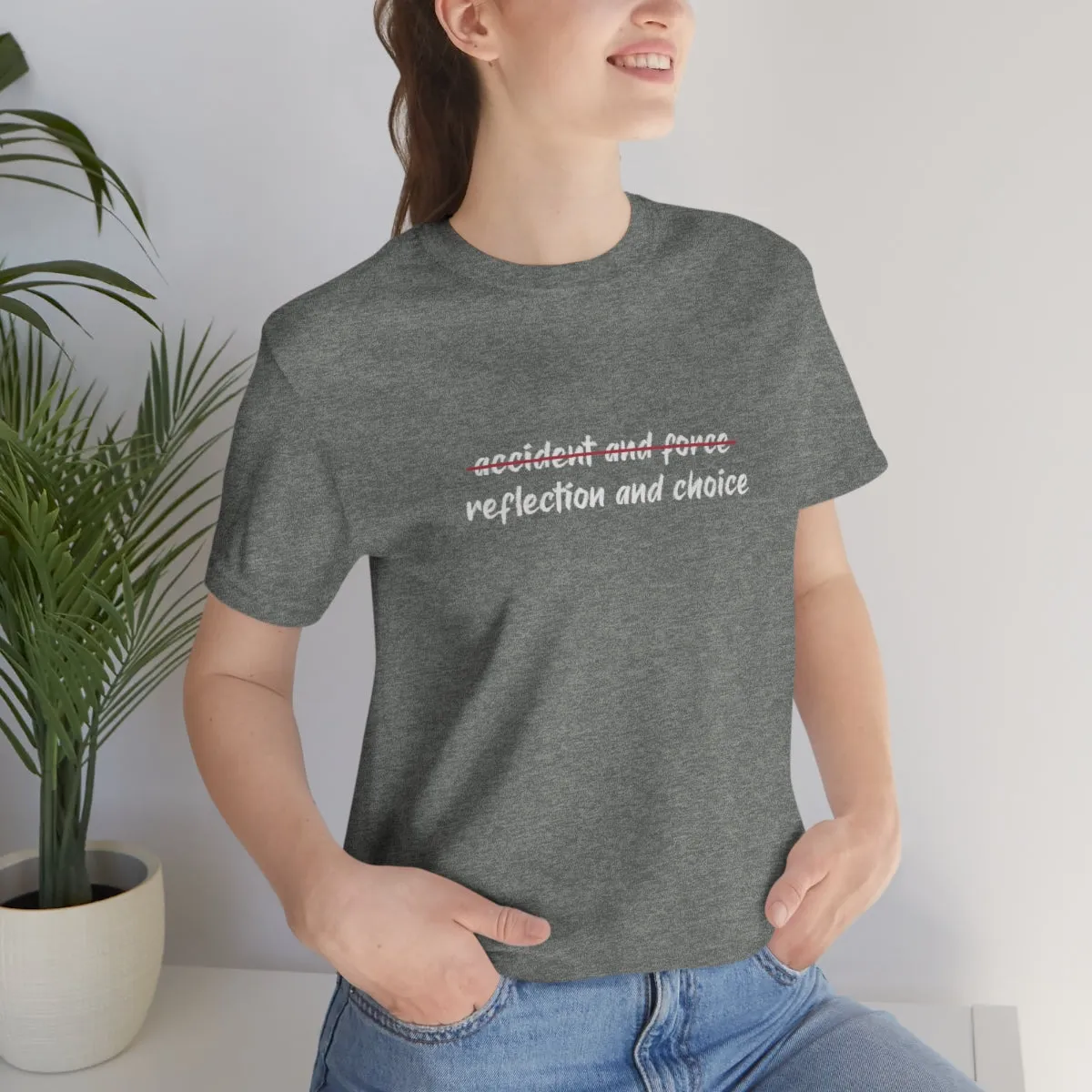 Ashbrook Reflection and Choice Unisex Jersey Short Sleeve Tee