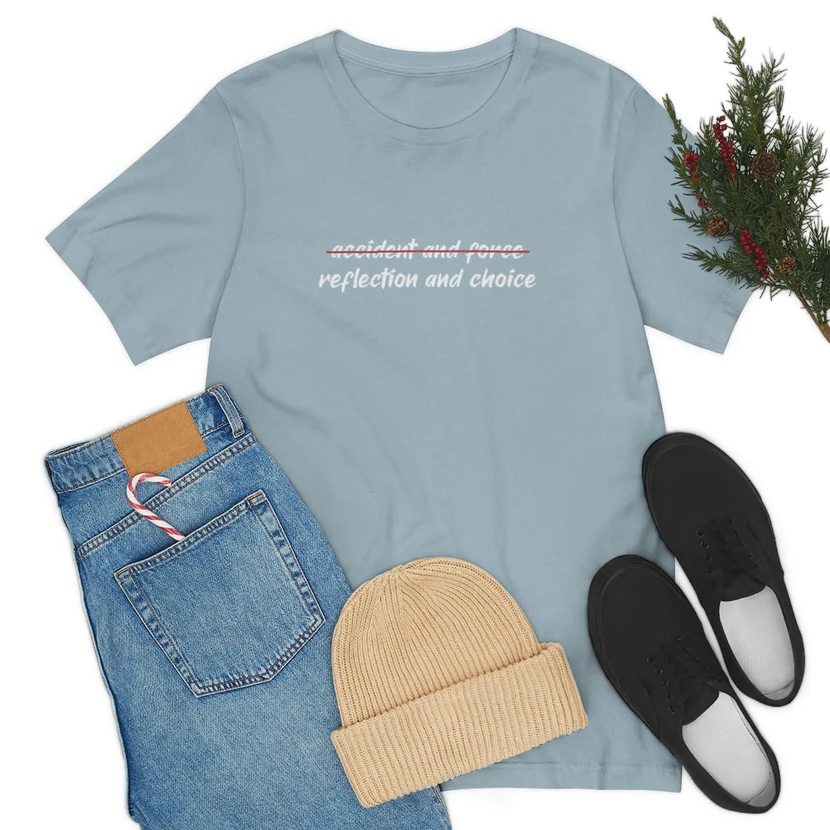 Ashbrook Reflection and Choice Unisex Jersey Short Sleeve Tee