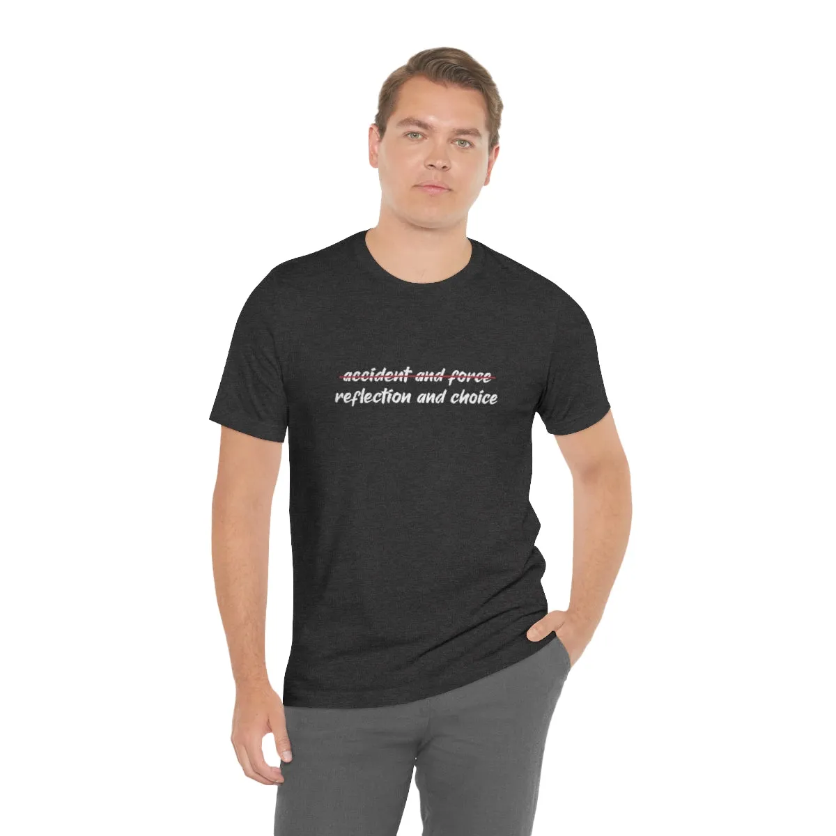 Ashbrook Reflection and Choice Unisex Jersey Short Sleeve Tee