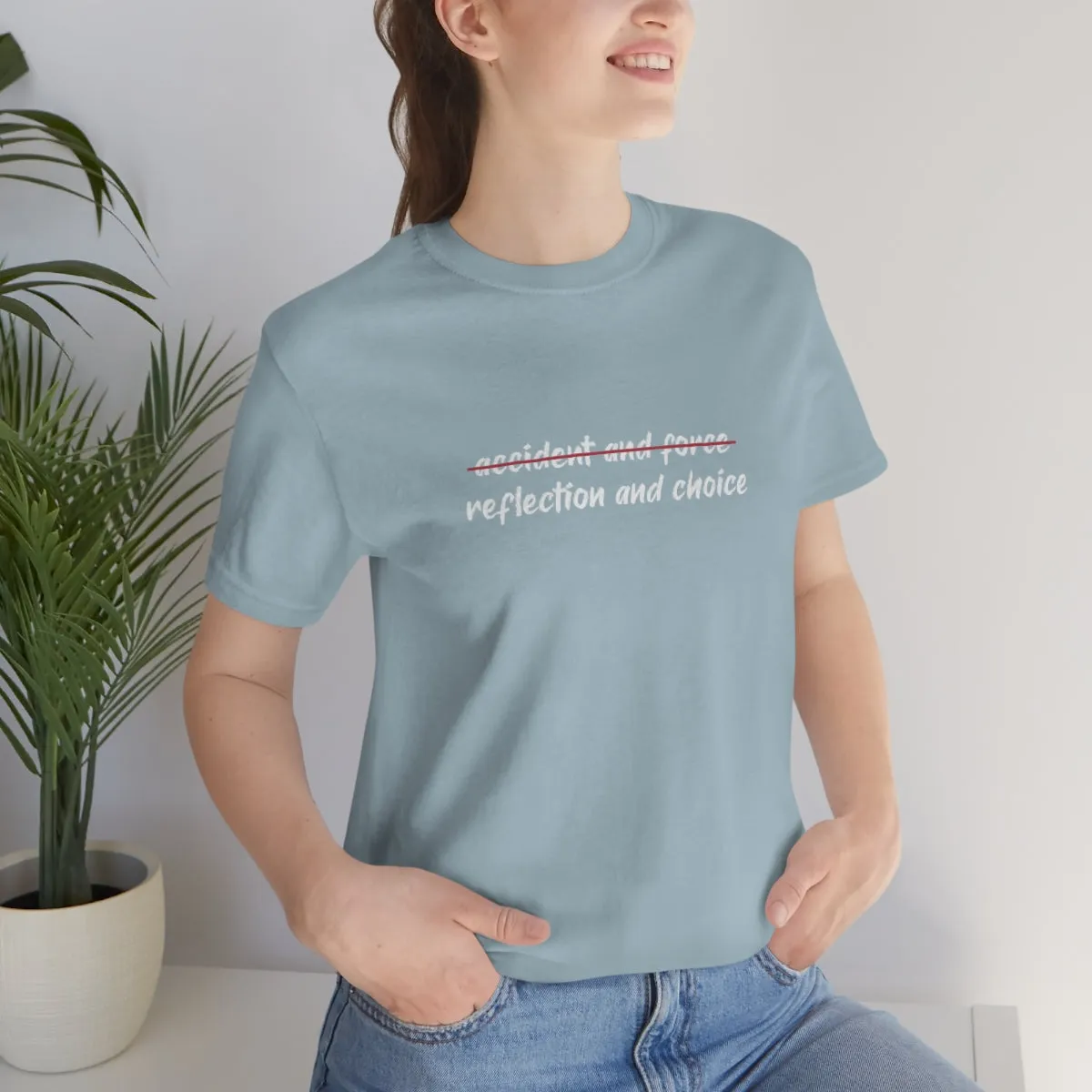 Ashbrook Reflection and Choice Unisex Jersey Short Sleeve Tee