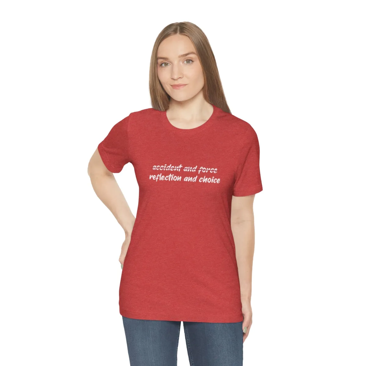 Ashbrook Reflection and Choice Unisex Jersey Short Sleeve Tee