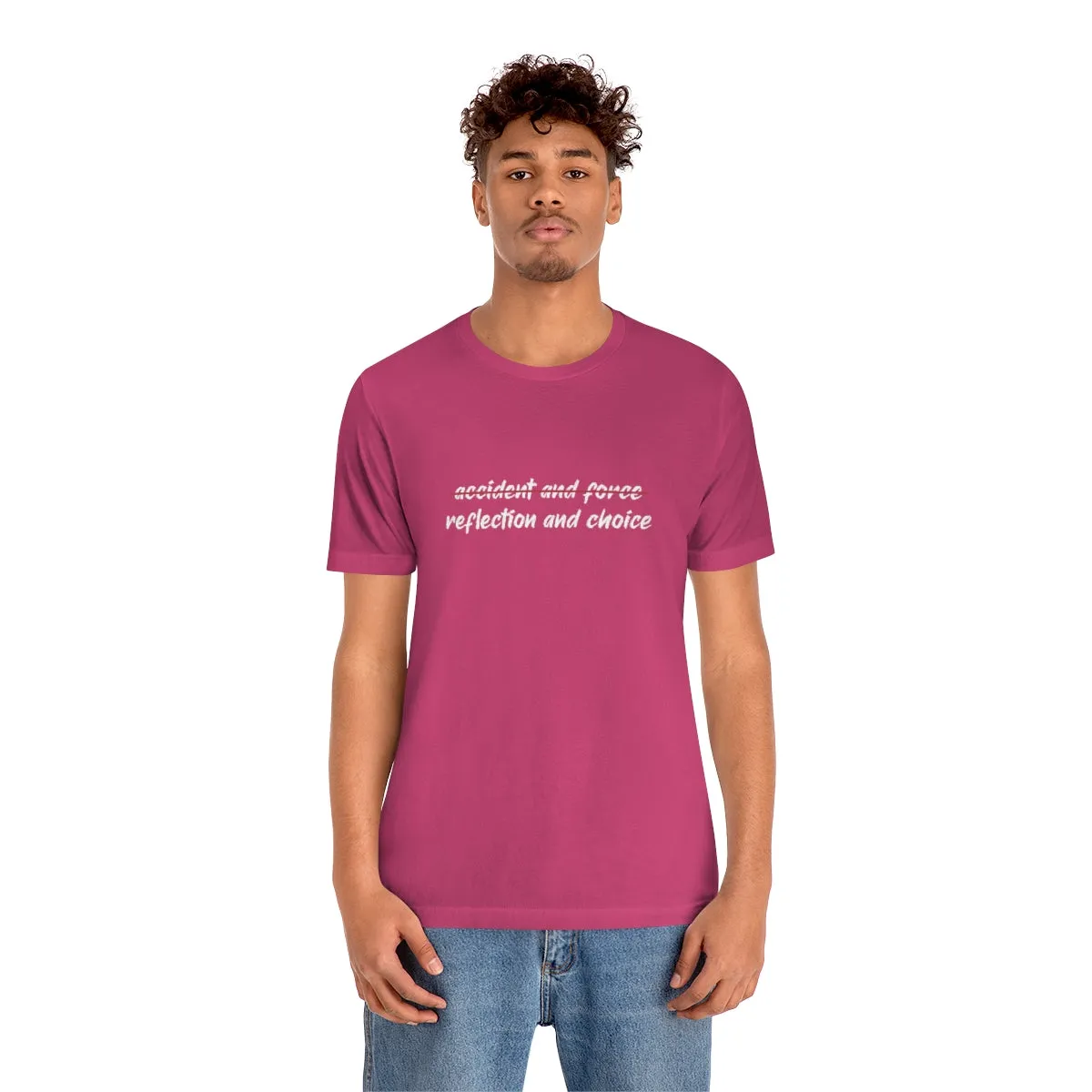 Ashbrook Reflection and Choice Unisex Jersey Short Sleeve Tee