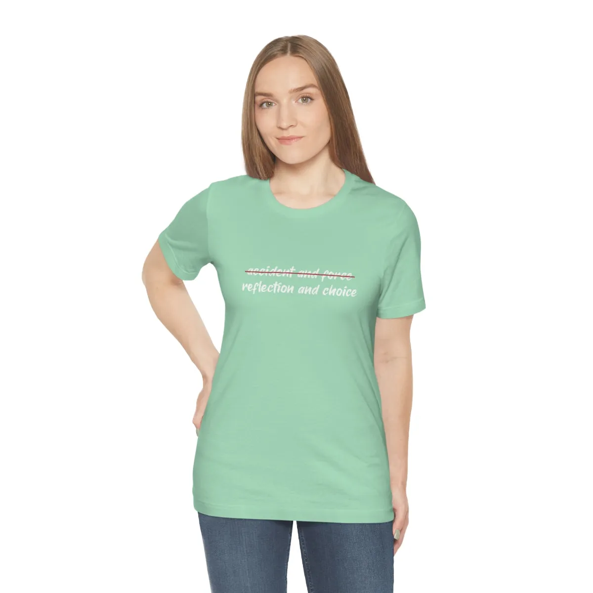 Ashbrook Reflection and Choice Unisex Jersey Short Sleeve Tee