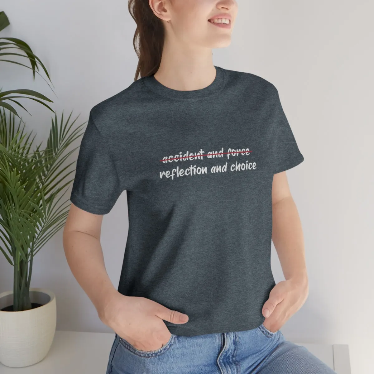 Ashbrook Reflection and Choice Unisex Jersey Short Sleeve Tee