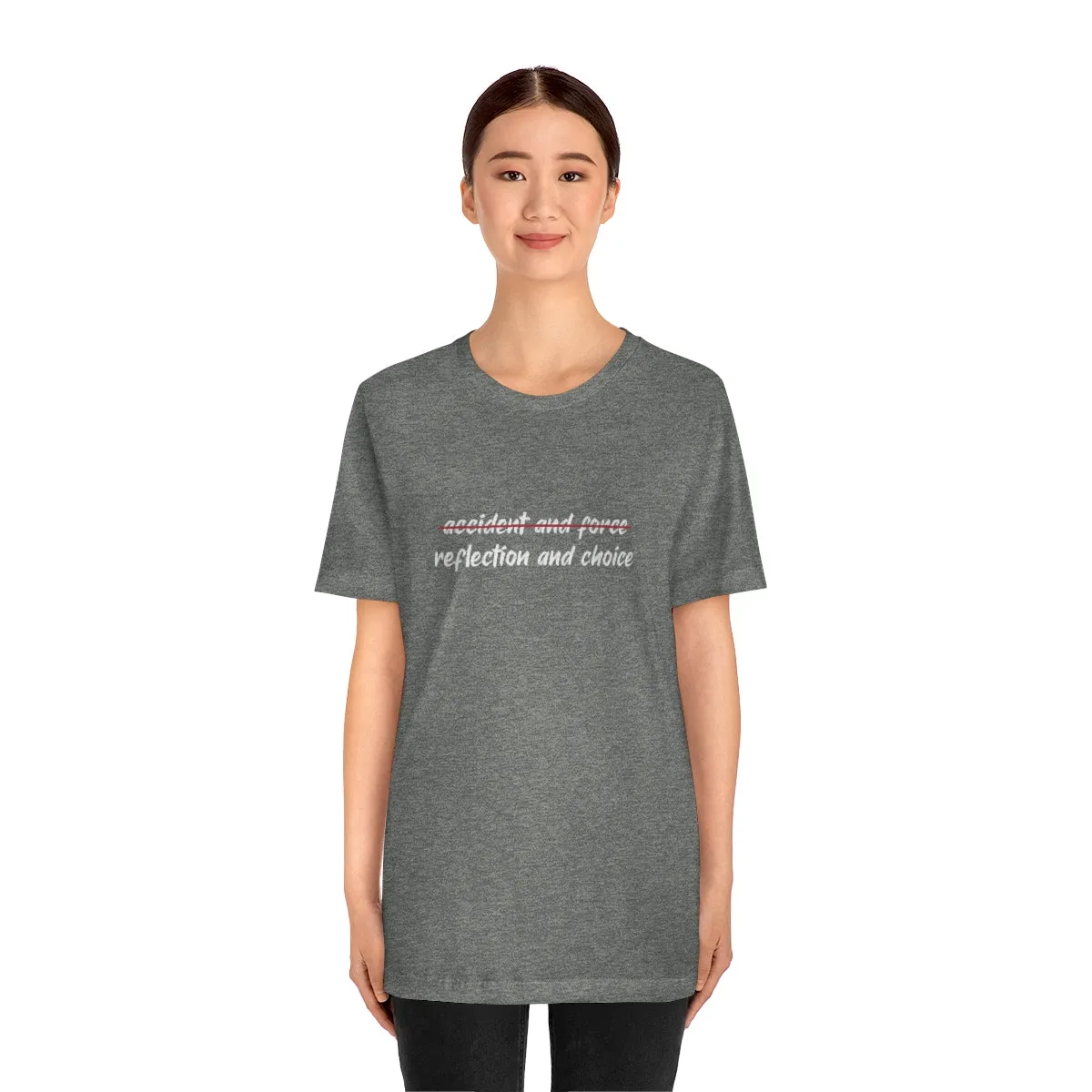 Ashbrook Reflection and Choice Unisex Jersey Short Sleeve Tee