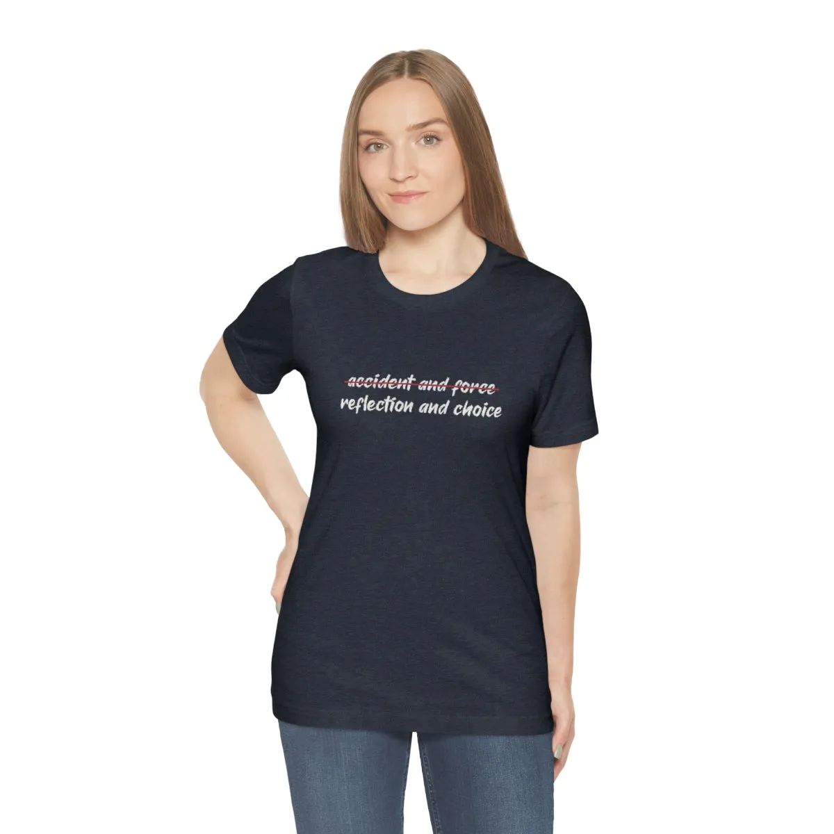 Ashbrook Reflection and Choice Unisex Jersey Short Sleeve Tee