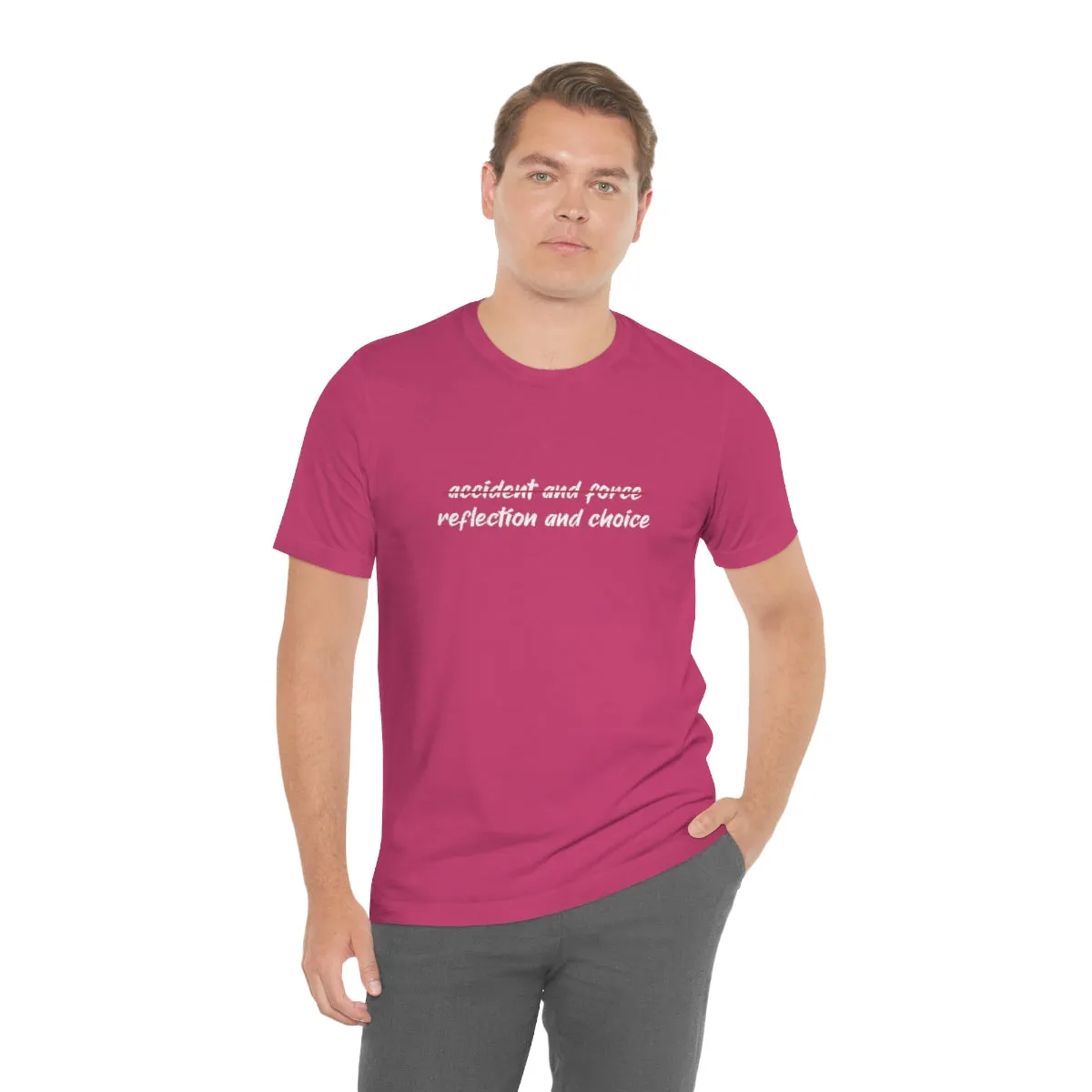 Ashbrook Reflection and Choice Unisex Jersey Short Sleeve Tee