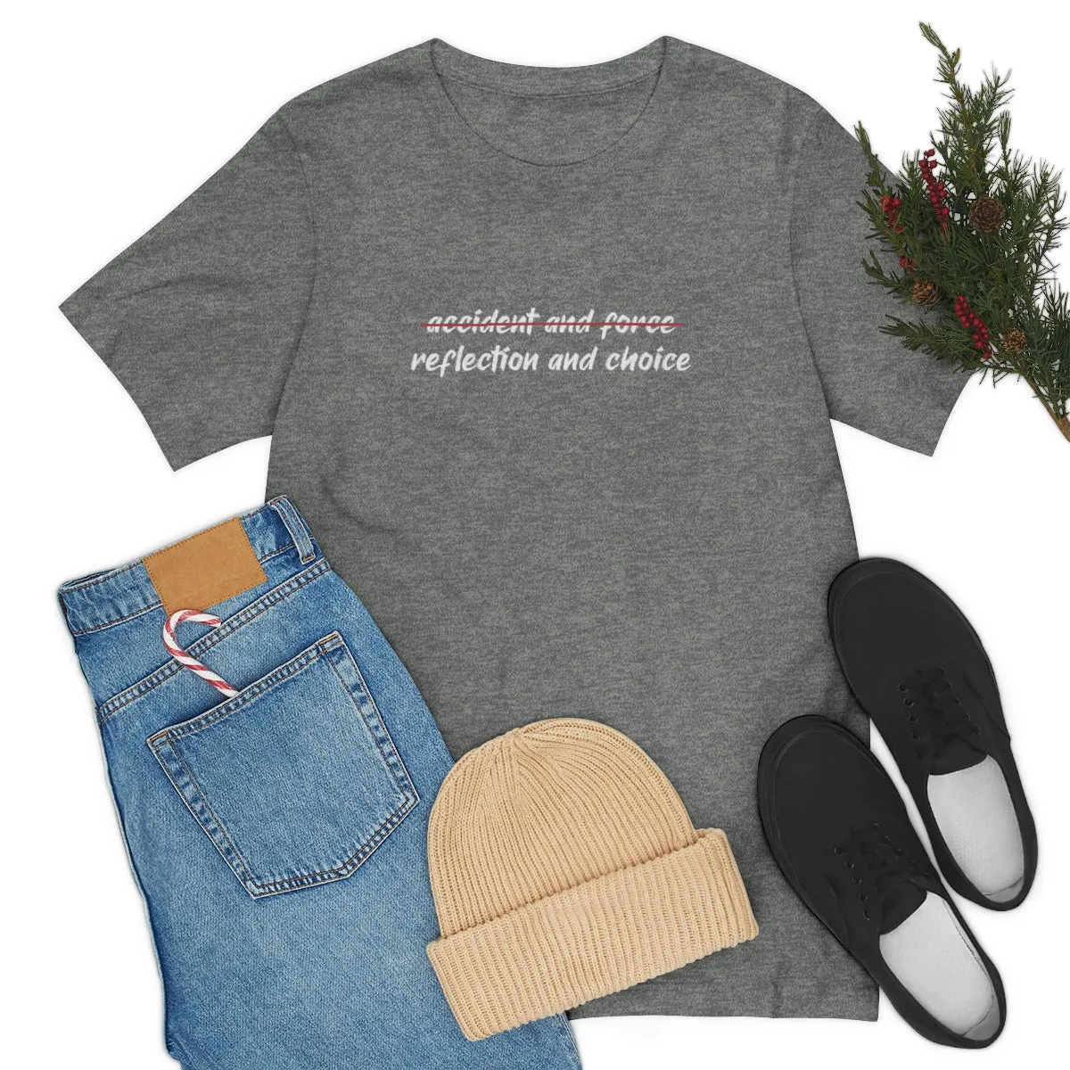 Ashbrook Reflection and Choice Unisex Jersey Short Sleeve Tee