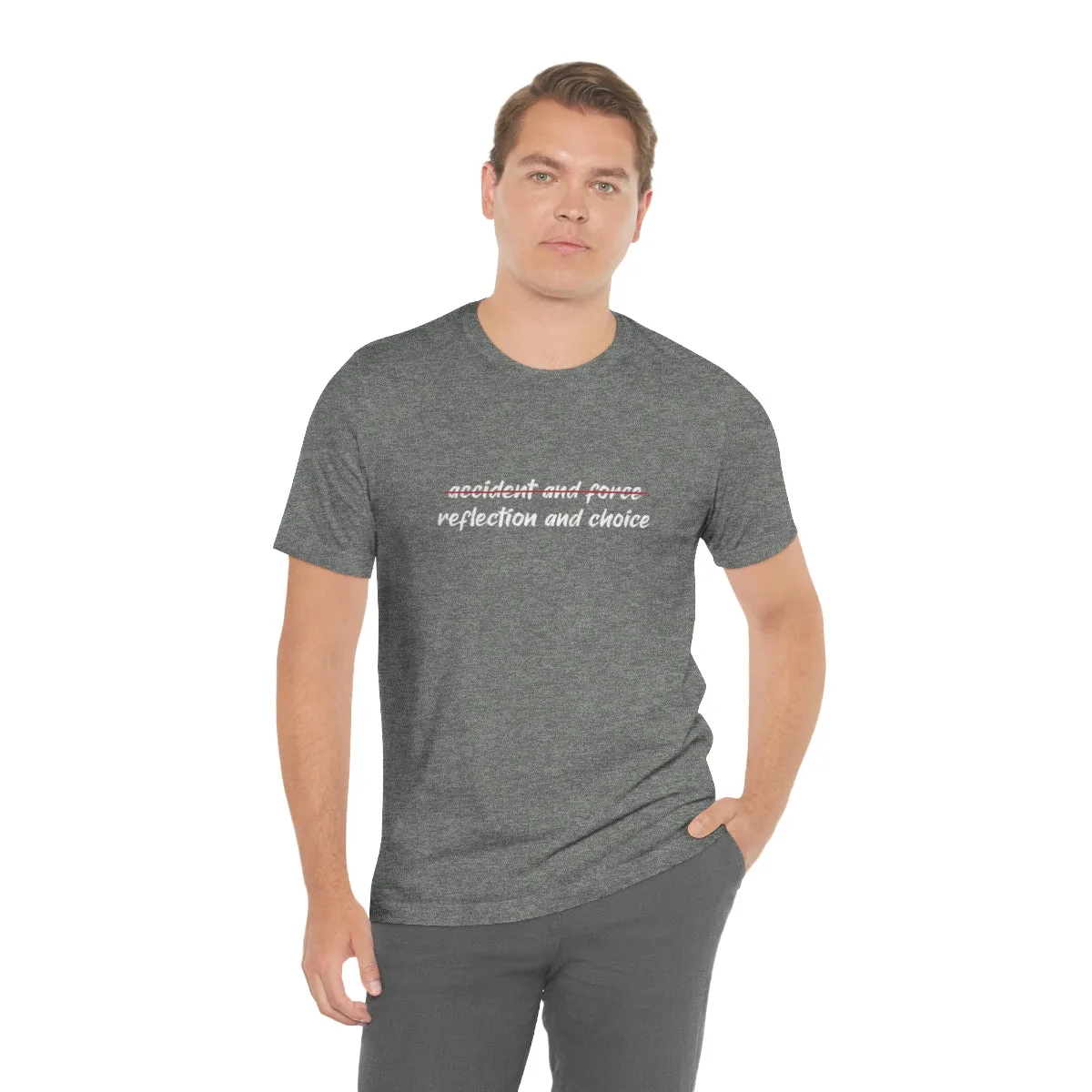 Ashbrook Reflection and Choice Unisex Jersey Short Sleeve Tee