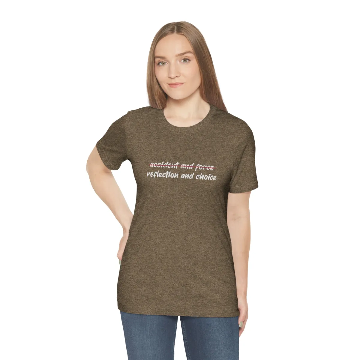 Ashbrook Reflection and Choice Unisex Jersey Short Sleeve Tee