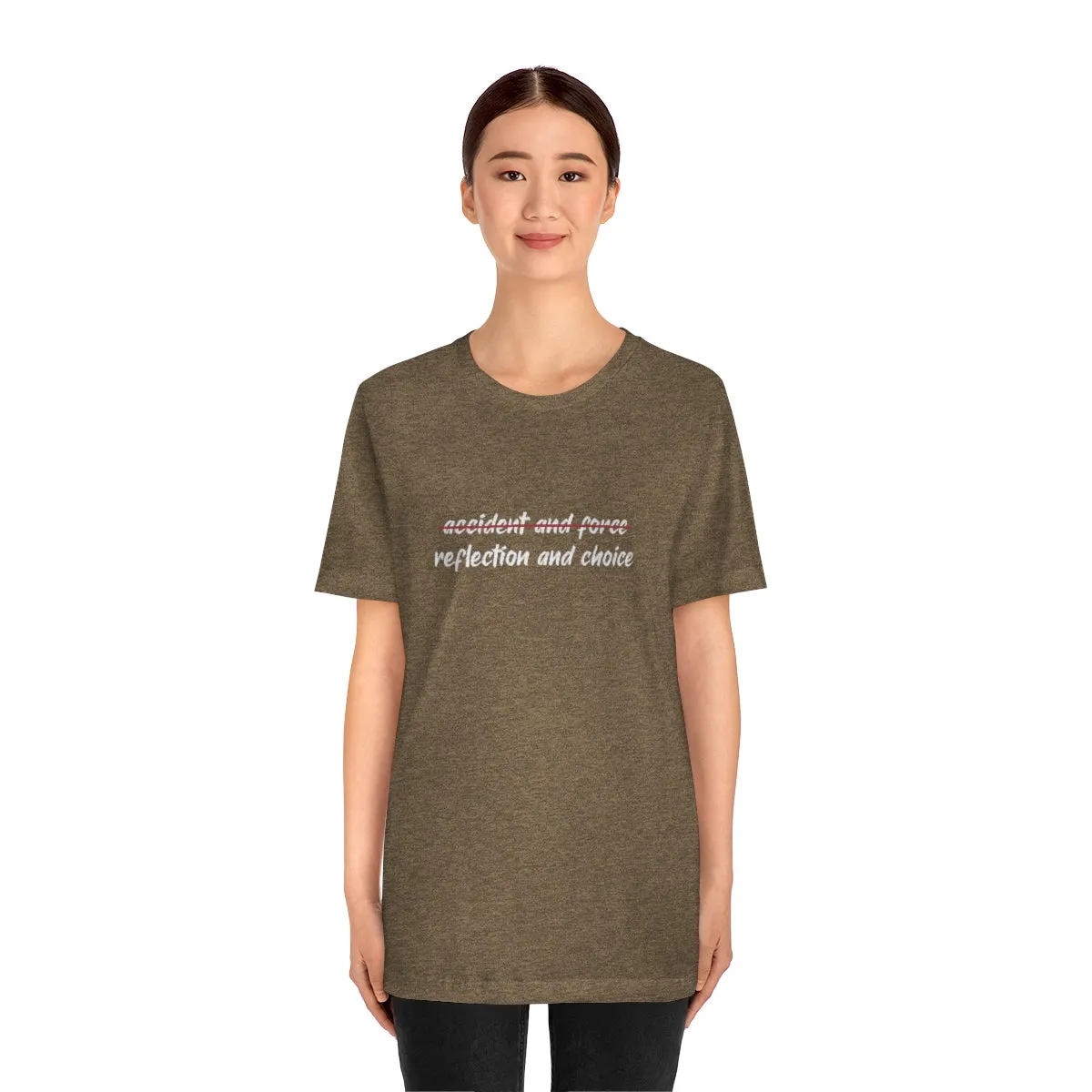 Ashbrook Reflection and Choice Unisex Jersey Short Sleeve Tee