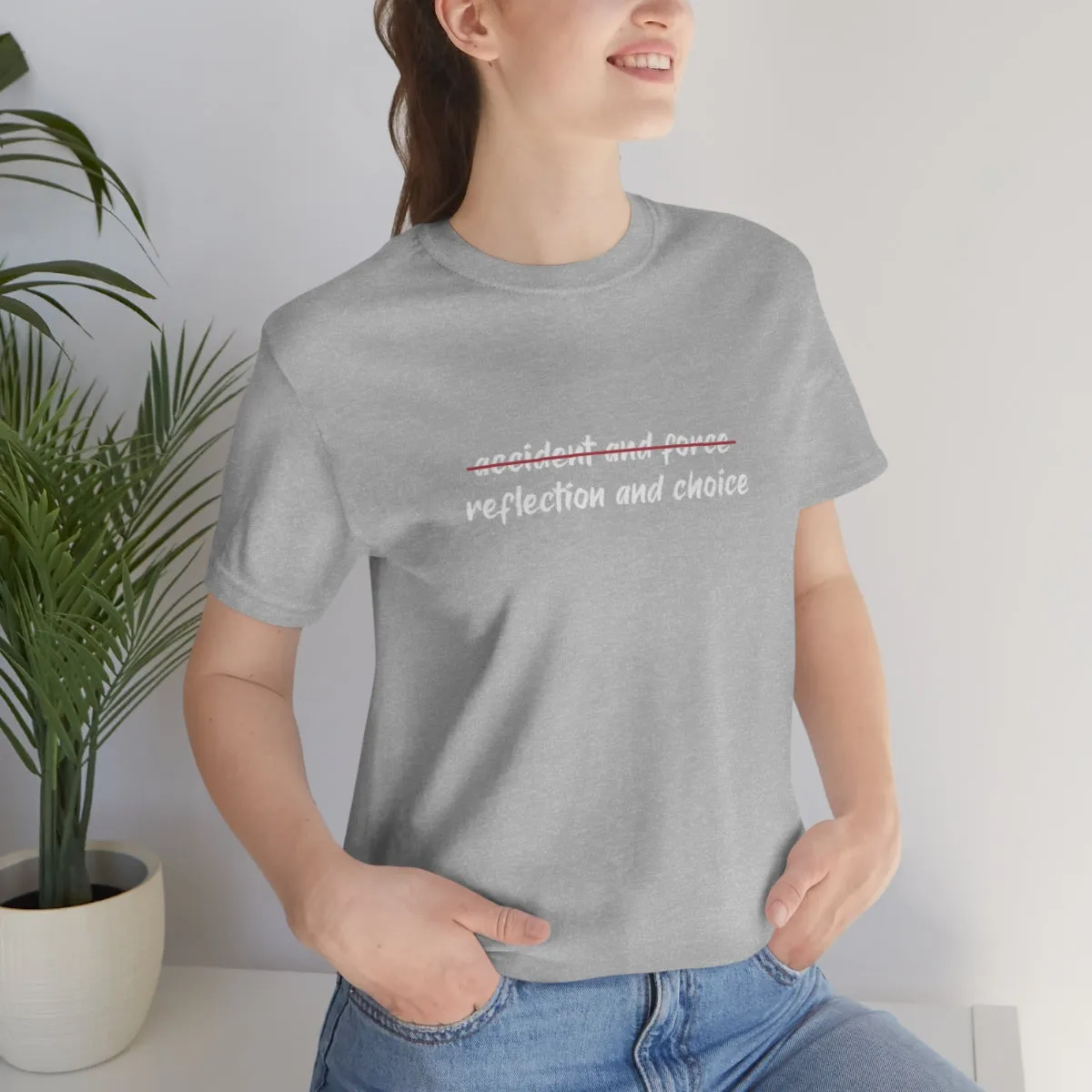 Ashbrook Reflection and Choice Unisex Jersey Short Sleeve Tee